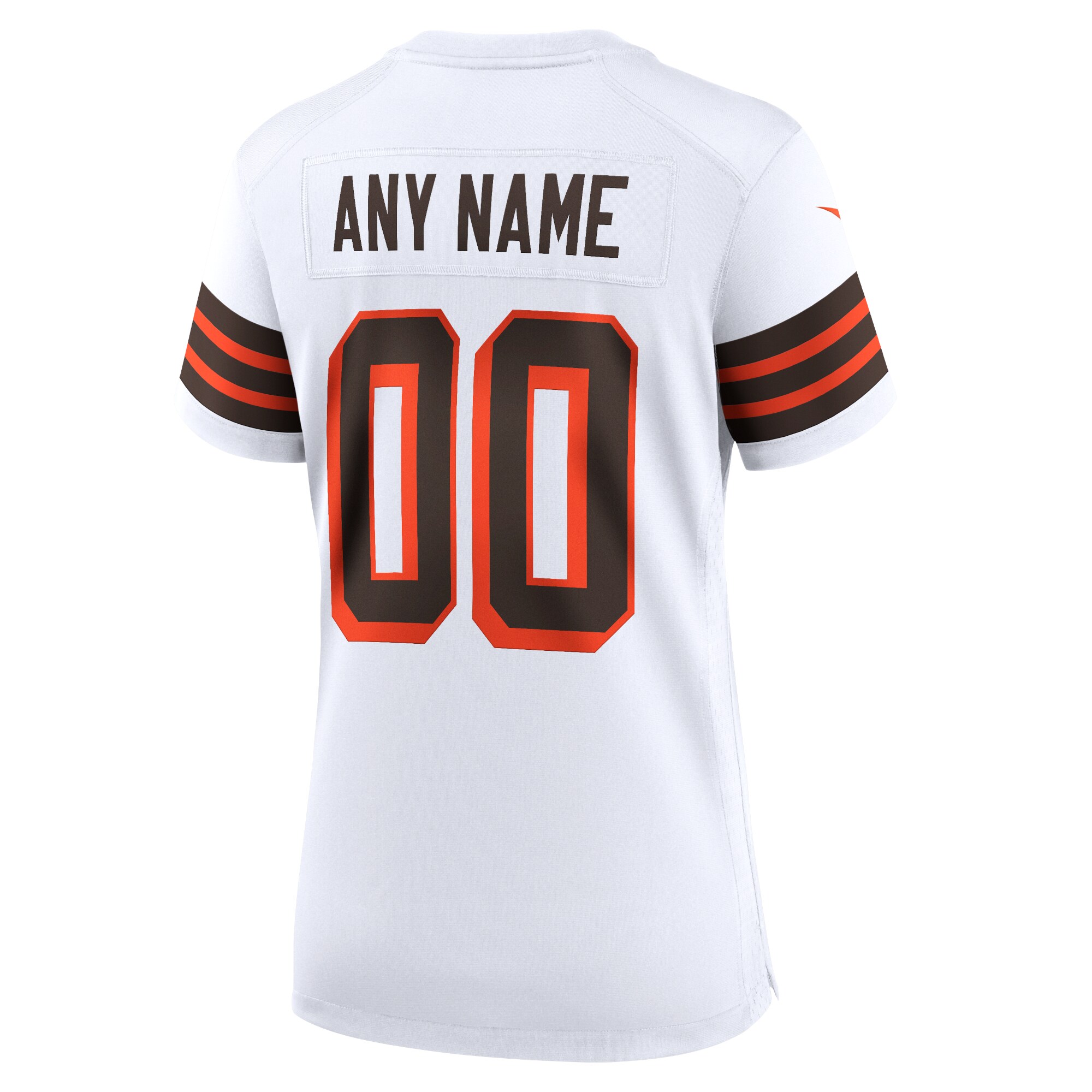 Cleveland Browns Nike Women’s 1946 Collection Alternate Custom Jersey – White - Image 3