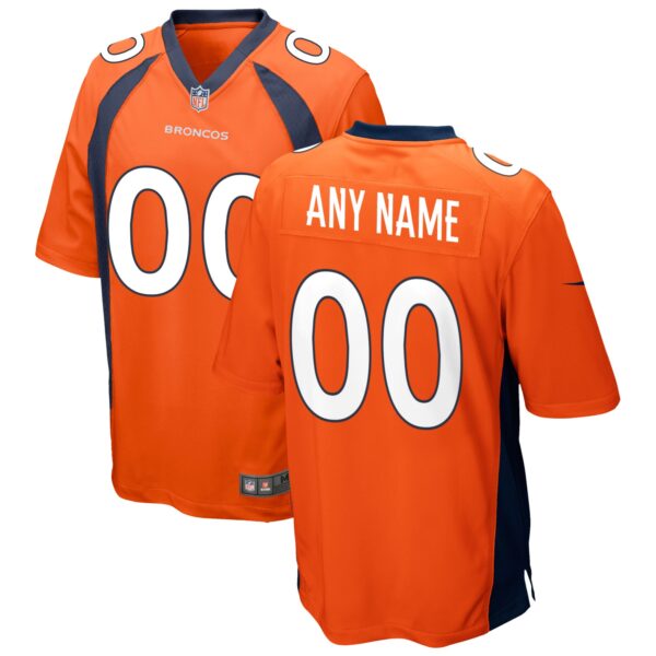 Denver Broncos Nike Custom Game Jersey – Orange