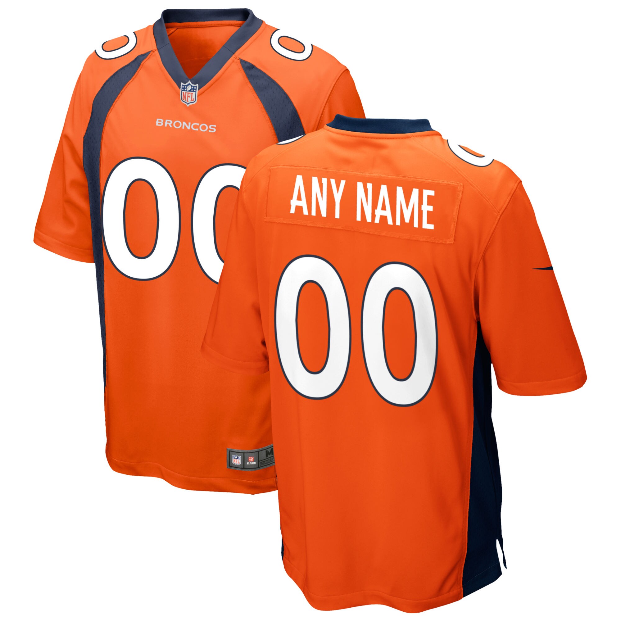 Denver Broncos Nike Custom Game Jersey – Orange