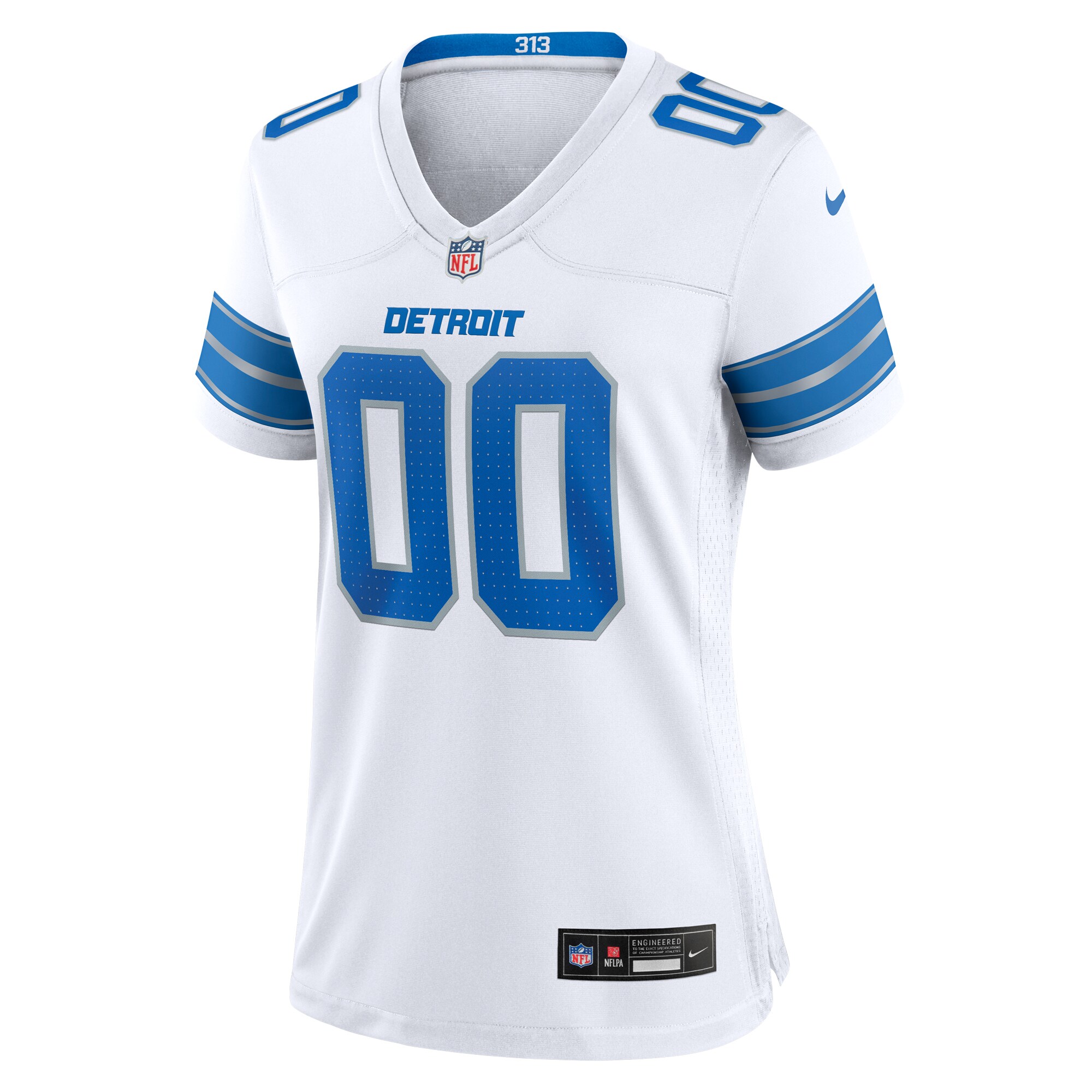 Detroit Lions Nike Women’s Custom Game Jersey – White - Image 2