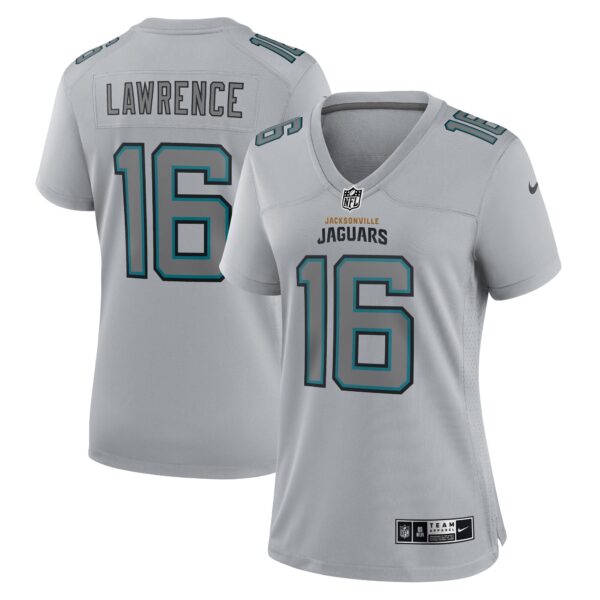 Trevor Lawrence Jacksonville Jaguars Nike Women’s Atmosphere Fashion Game Jersey – Gray