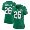 Saquon Barkley Philadelphia Eagles Nike Women’s Super Bowl LIX 2nd Alternate Game Jersey – Kelly Green