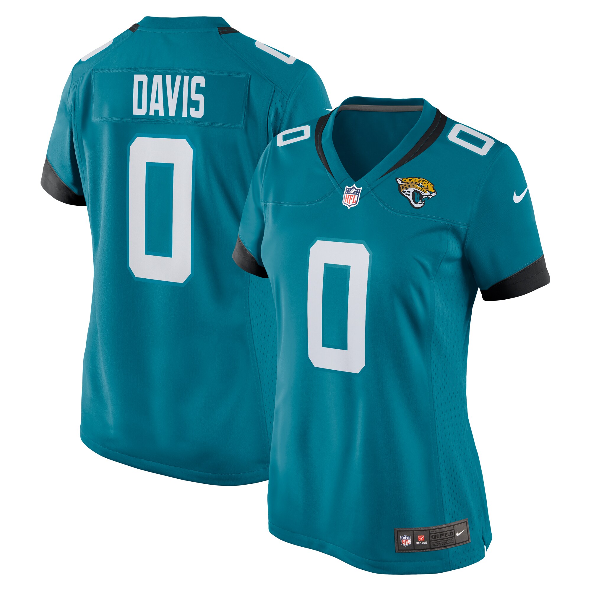 Gabe Davis Jacksonville Jaguars Nike Women’s Team Game Player Jersey – Teal