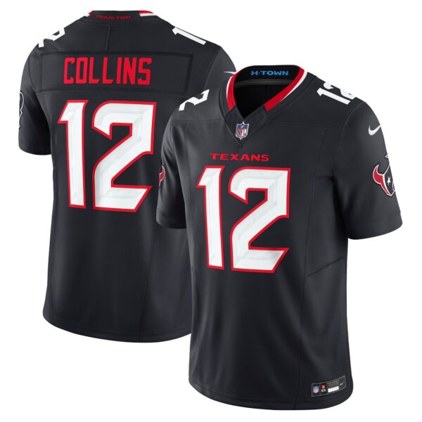 Nico Collins Houston Texans Nike Team Vapor F.U.S.E. Limited Jersey – Navy