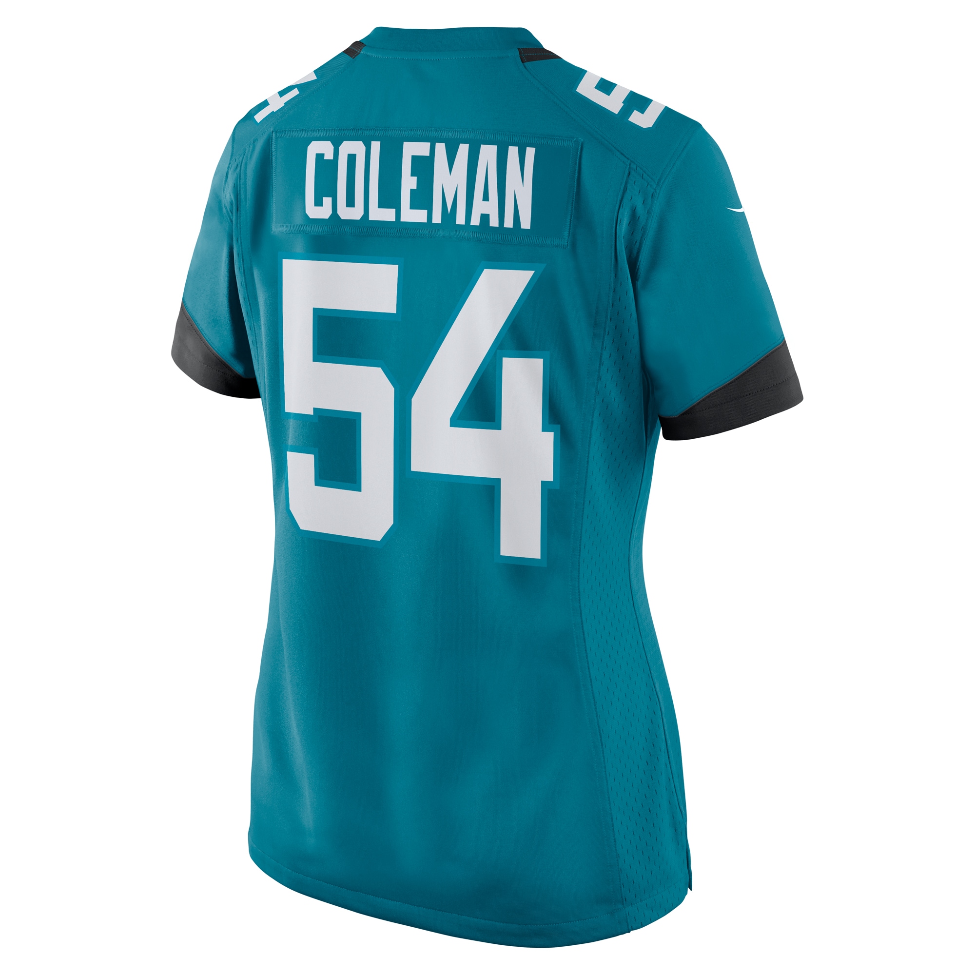 DJ Coleman Jacksonville Jaguars Nike Women’s Game Jersey – Teal - Image 2