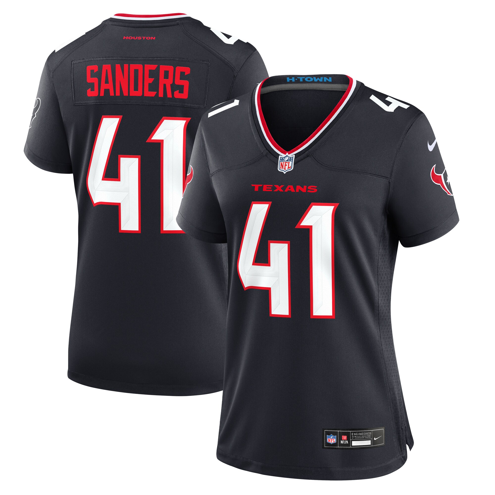 Myjai Sanders Houston Texans Nike Women’s Team Game Jersey – Navy