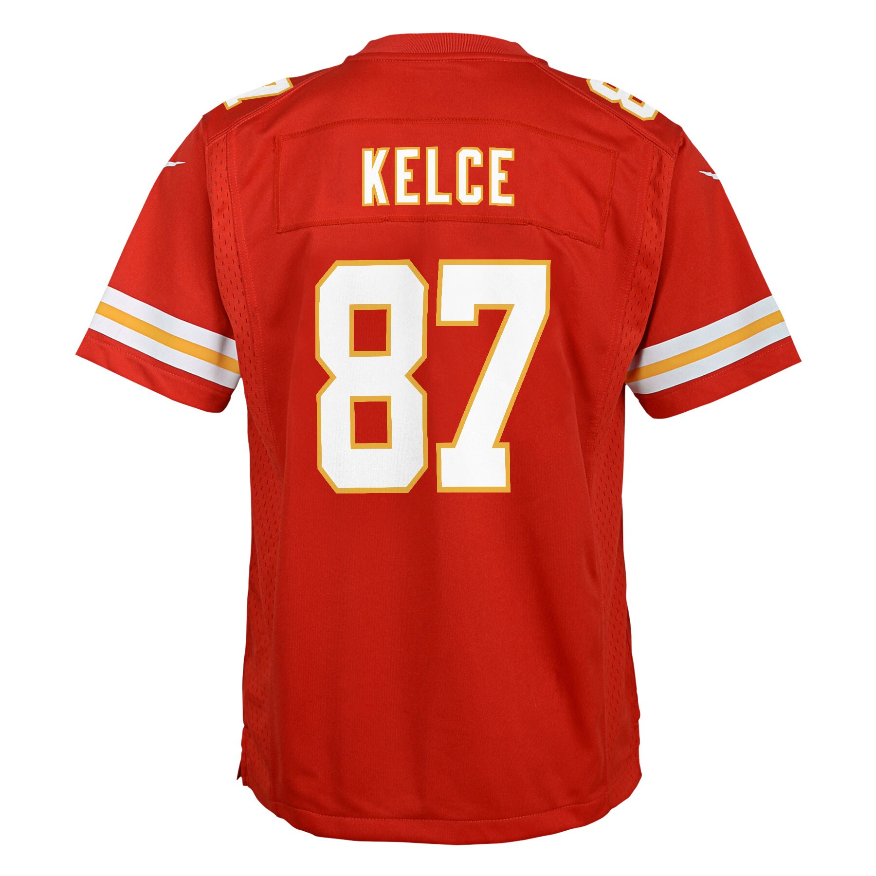 Travis Kelce Kansas City Chiefs Nike Youth Super Bowl LIX Game Player Jersey – Red - Image 3