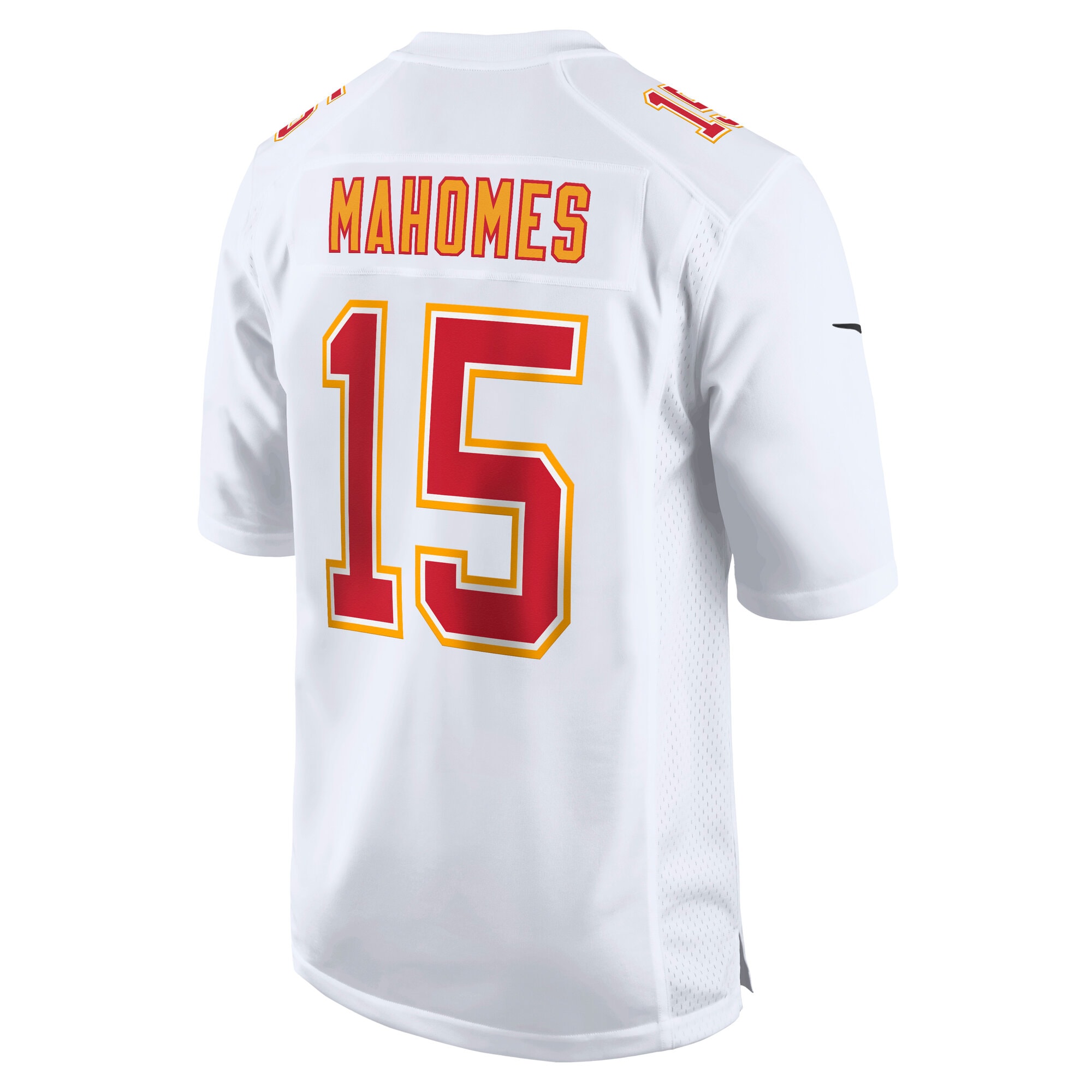 Patrick Mahomes Kansas City Chiefs Nike Super Bowl LIX Fashion Game Jersey – Tundra White - Image 3
