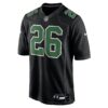 Saquon Barkley Philadelphia Eagles Nike Fashion Game Jersey – Carbon Black/Kelly Green