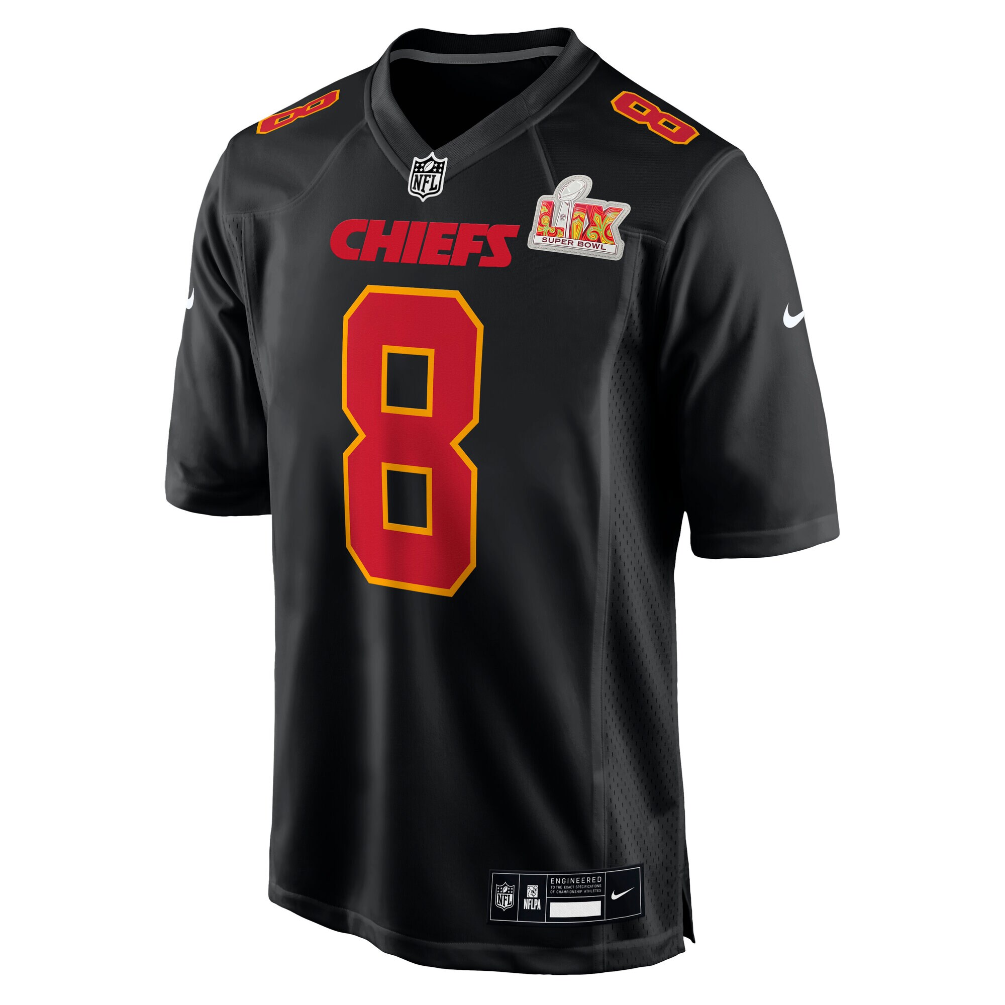 DeAndre Hopkins Kansas City Chiefs Nike Super Bowl LIX Fashion Game Jersey – Carbon Black - Image 2
