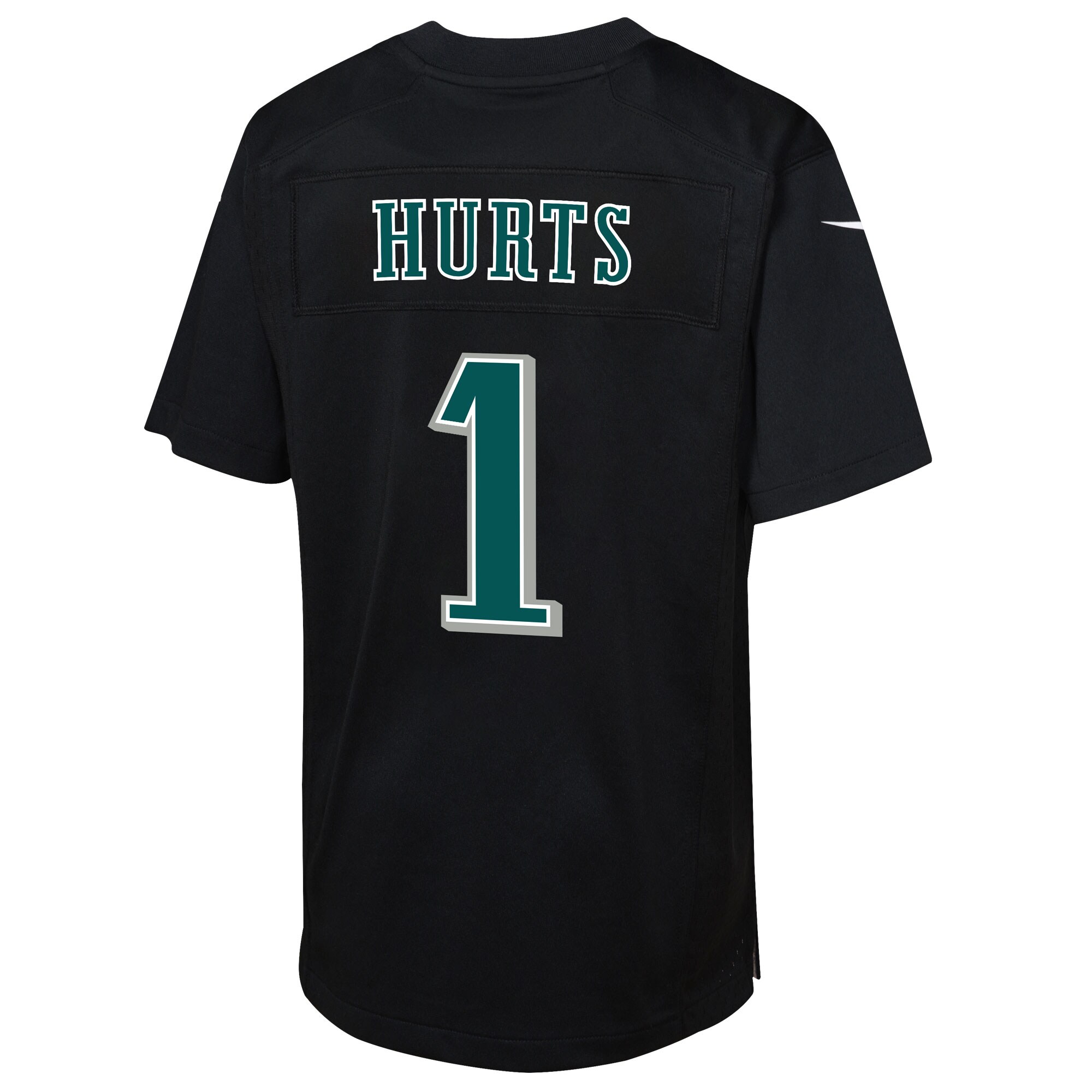 Jalen Hurts Philadelphia Eagles Nike Youth Super Bowl LIX Patch Fashion Game Player Jersey – Carbon Black - Image 2