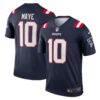 Drake Maye New England Patriots Nike Team Legend Player Performance Top – Navy