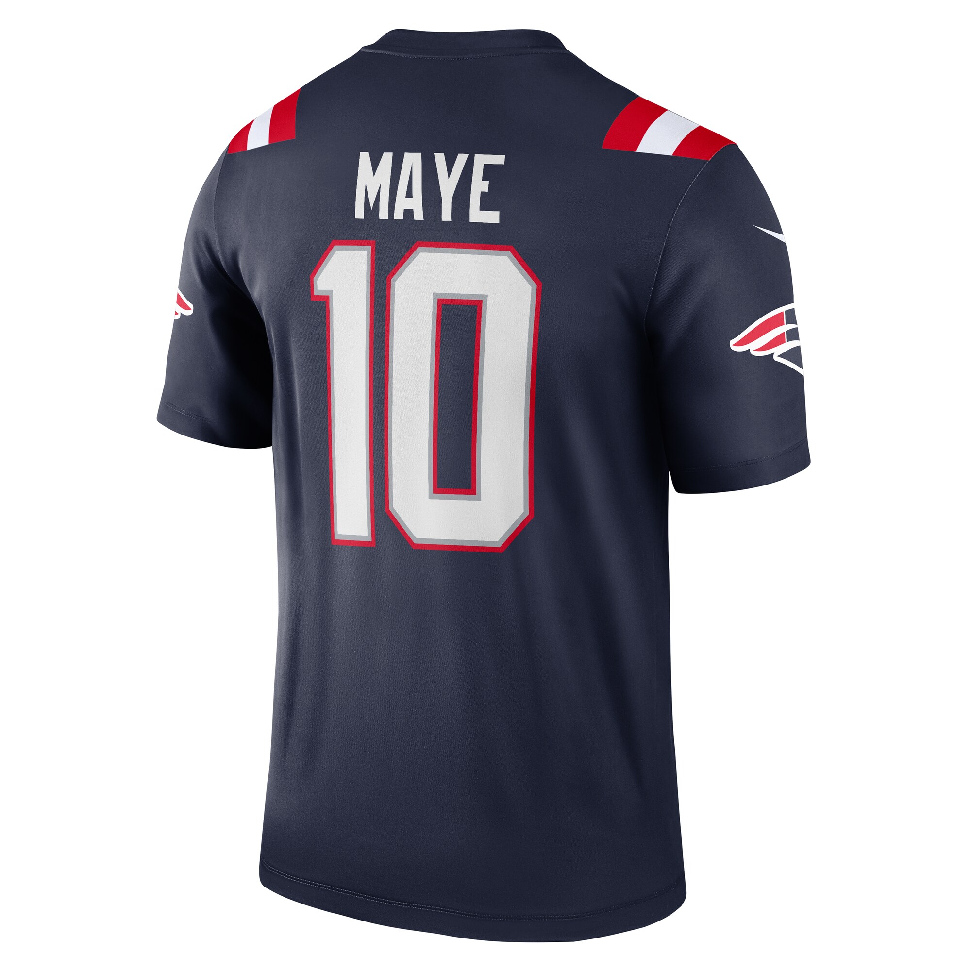 Drake Maye New England Patriots Nike Team Legend Player Performance Top – Navy - Image 2