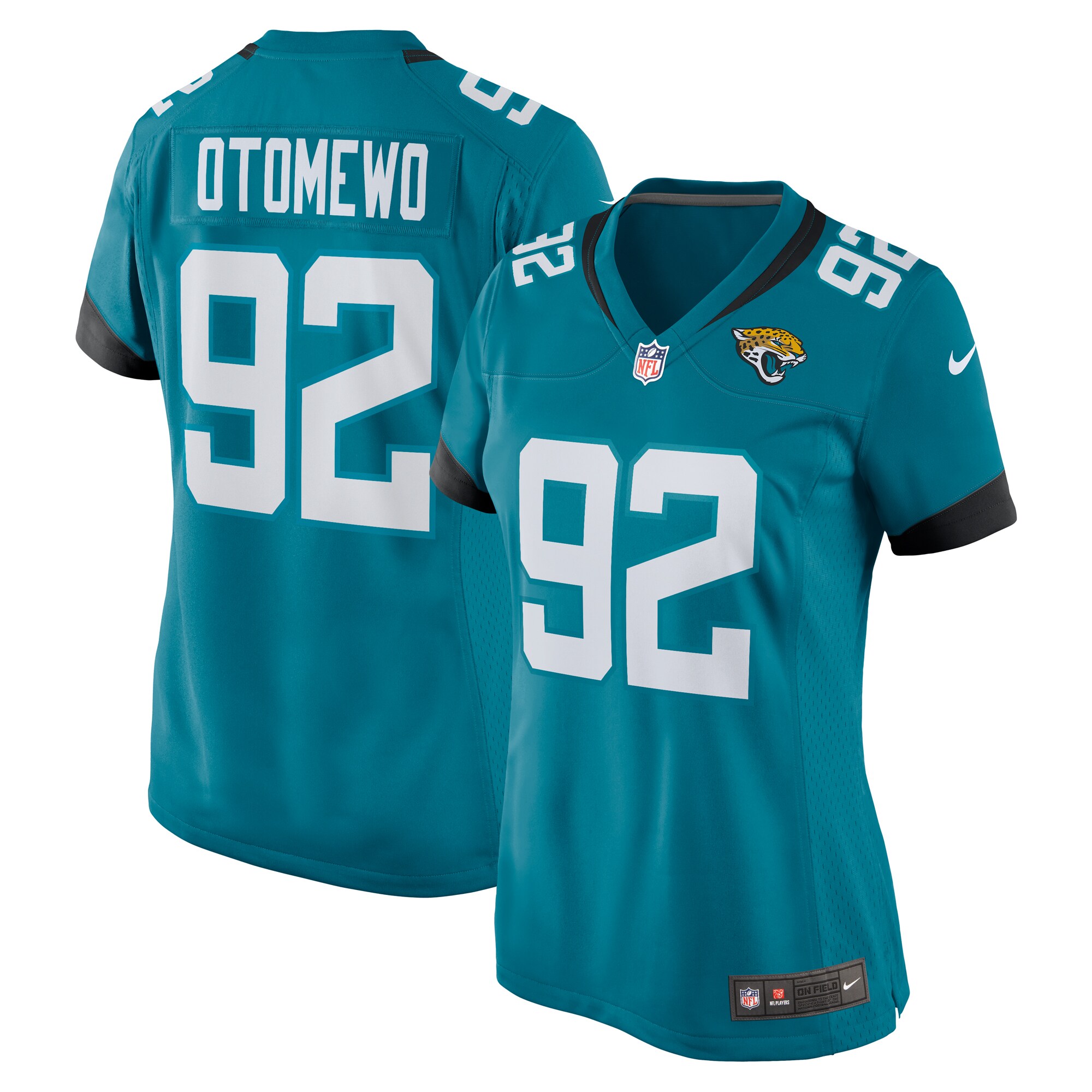 Esezi Otomewo Jacksonville Jaguars Nike Women’s Team Game Jersey – Teal
