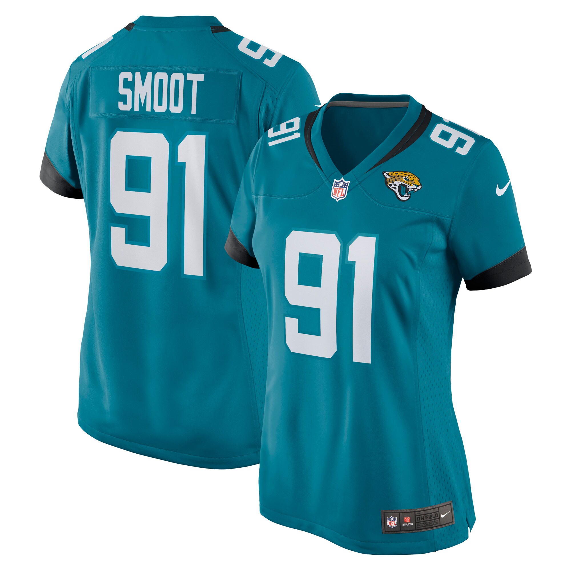 Dawuane Smoot Jacksonville Jaguars Nike Women’s Game Jersey – Teal