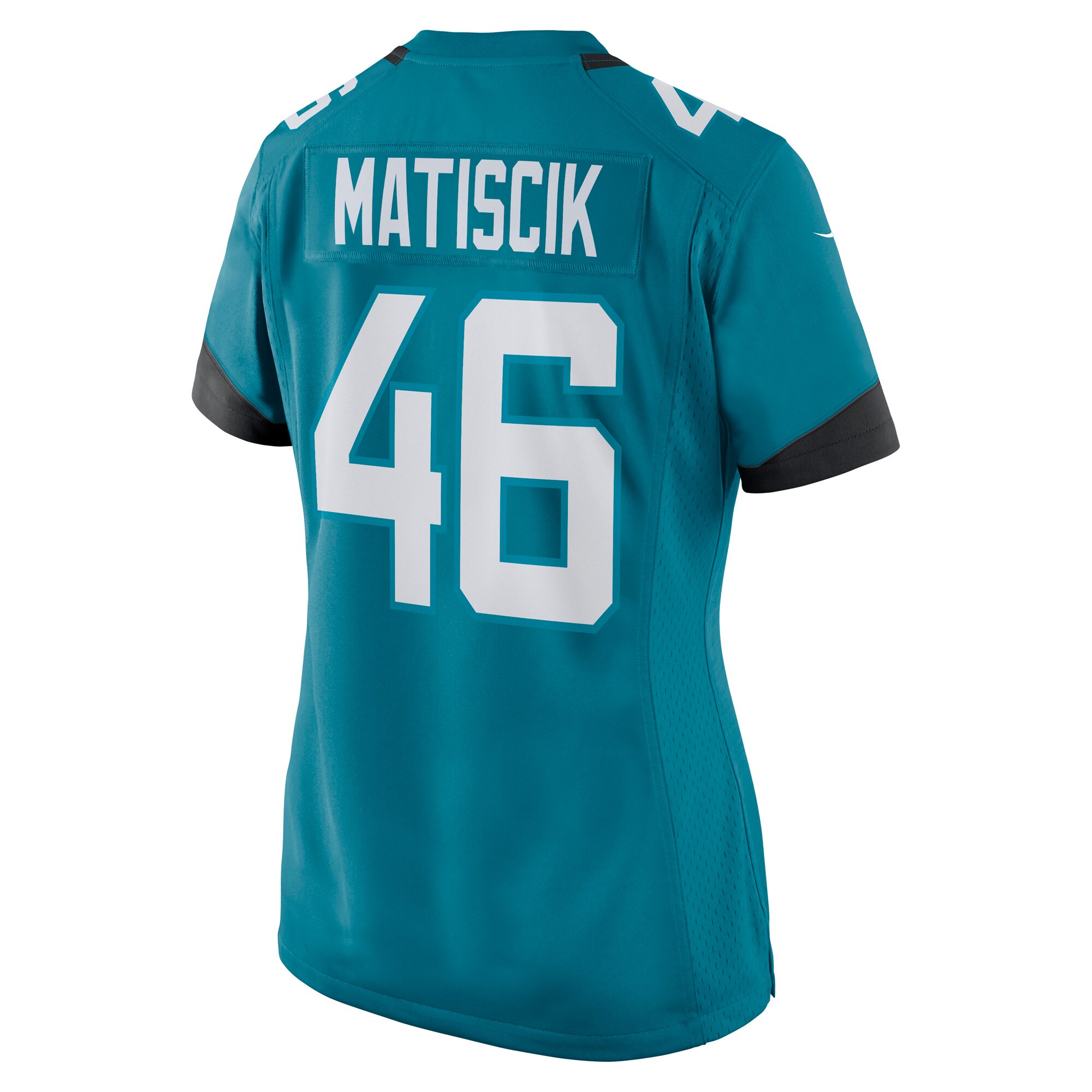 Ross Matiscik Jacksonville Jaguars Nike Women’s Game Jersey – Teal - Image 2