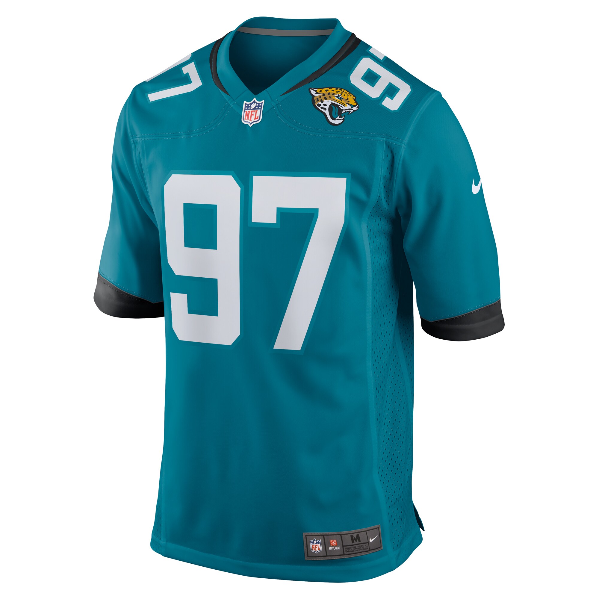 Tommy Togiai Jacksonville Jaguars Nike Team Game Jersey – Teal