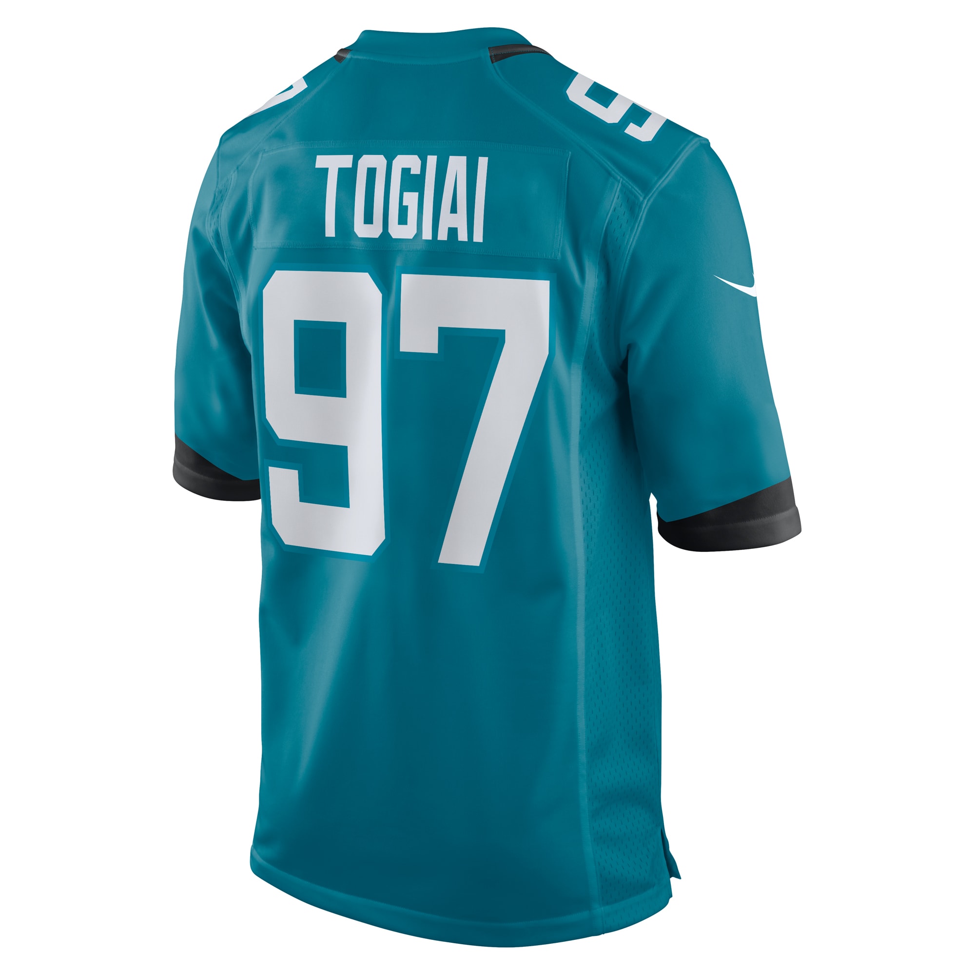 Tommy Togiai Jacksonville Jaguars Nike Team Game Jersey – Teal - Image 2