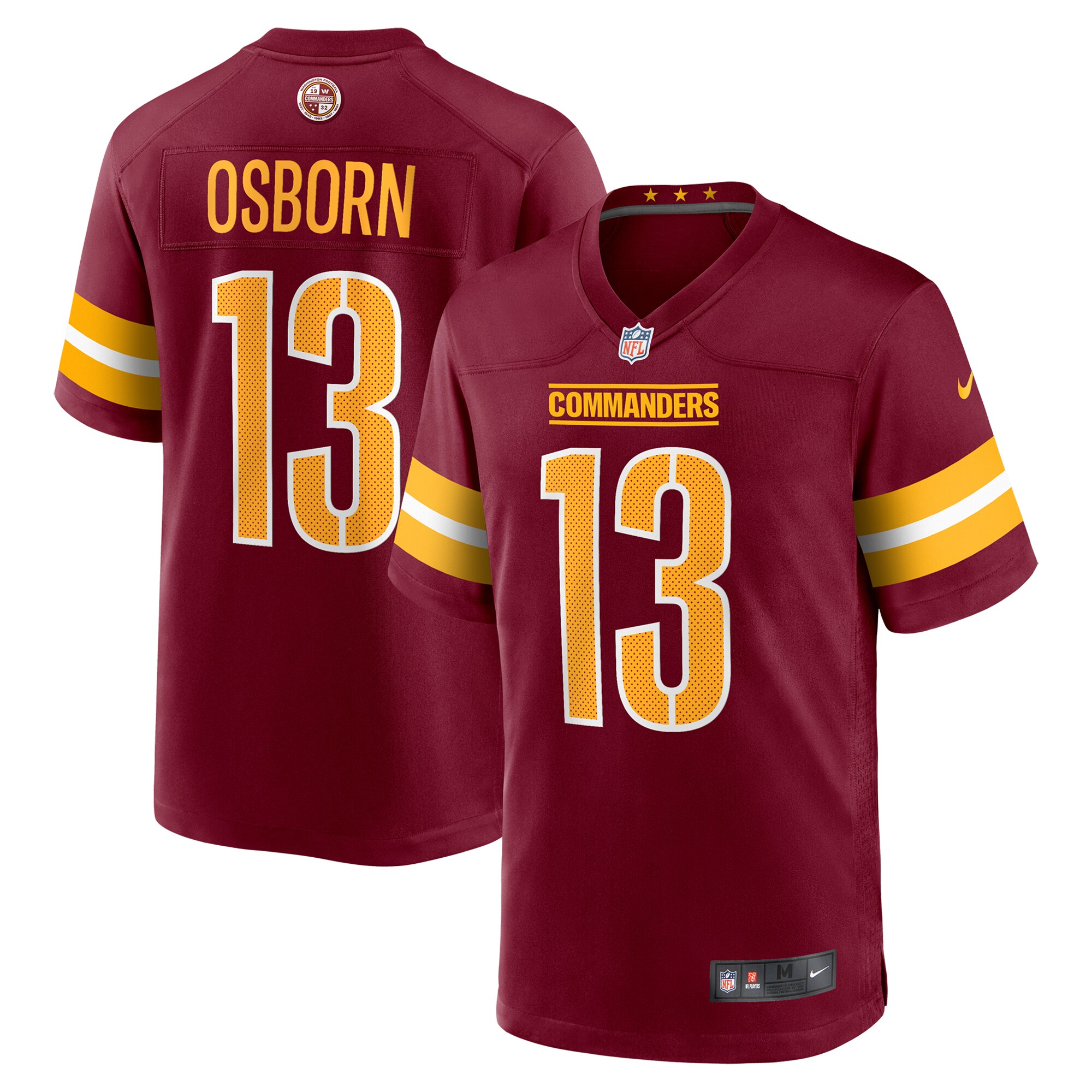 K.J. Osborn Washington Commanders Nike Team Game Jersey – Burgundy