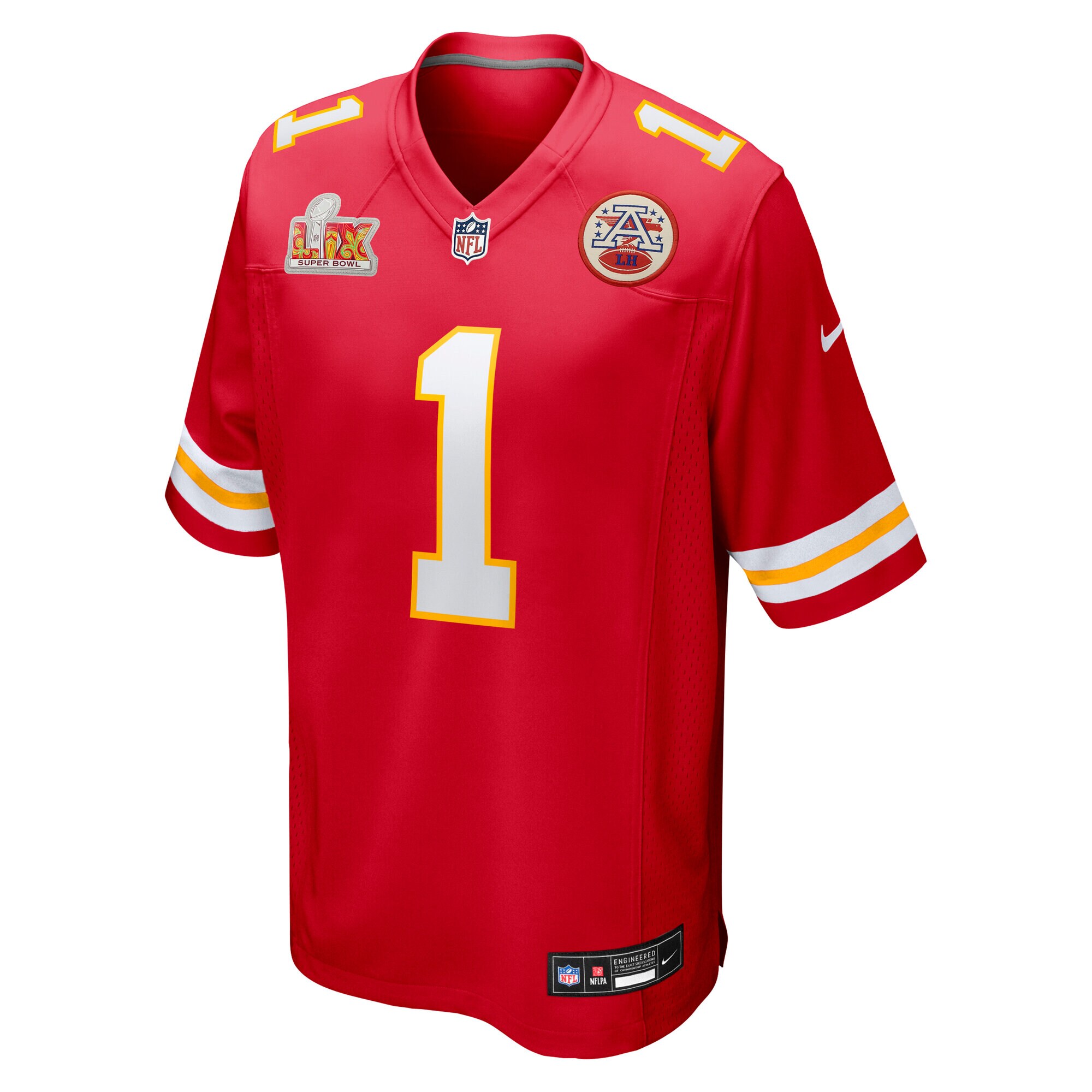 Xavier Worthy Kansas City Chiefs Nike Super Bowl LIX Game Jersey – Red