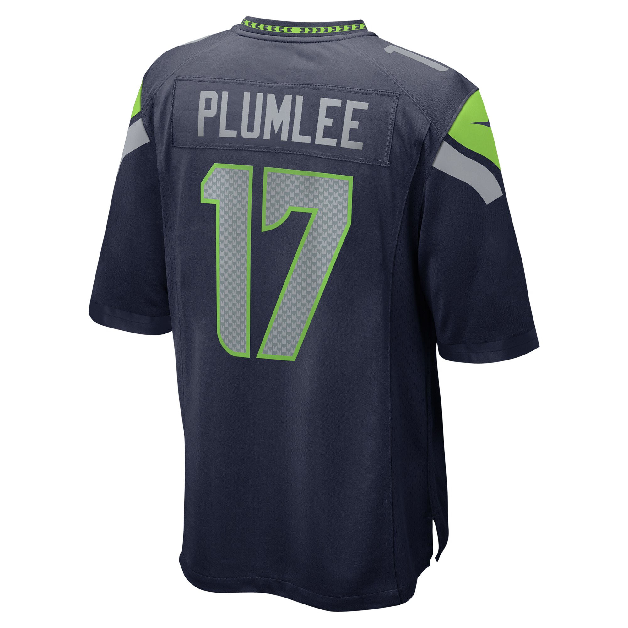John Rhys Plumlee Seattle Seahawks Nike Team Game Jersey – College Navy - Image 3