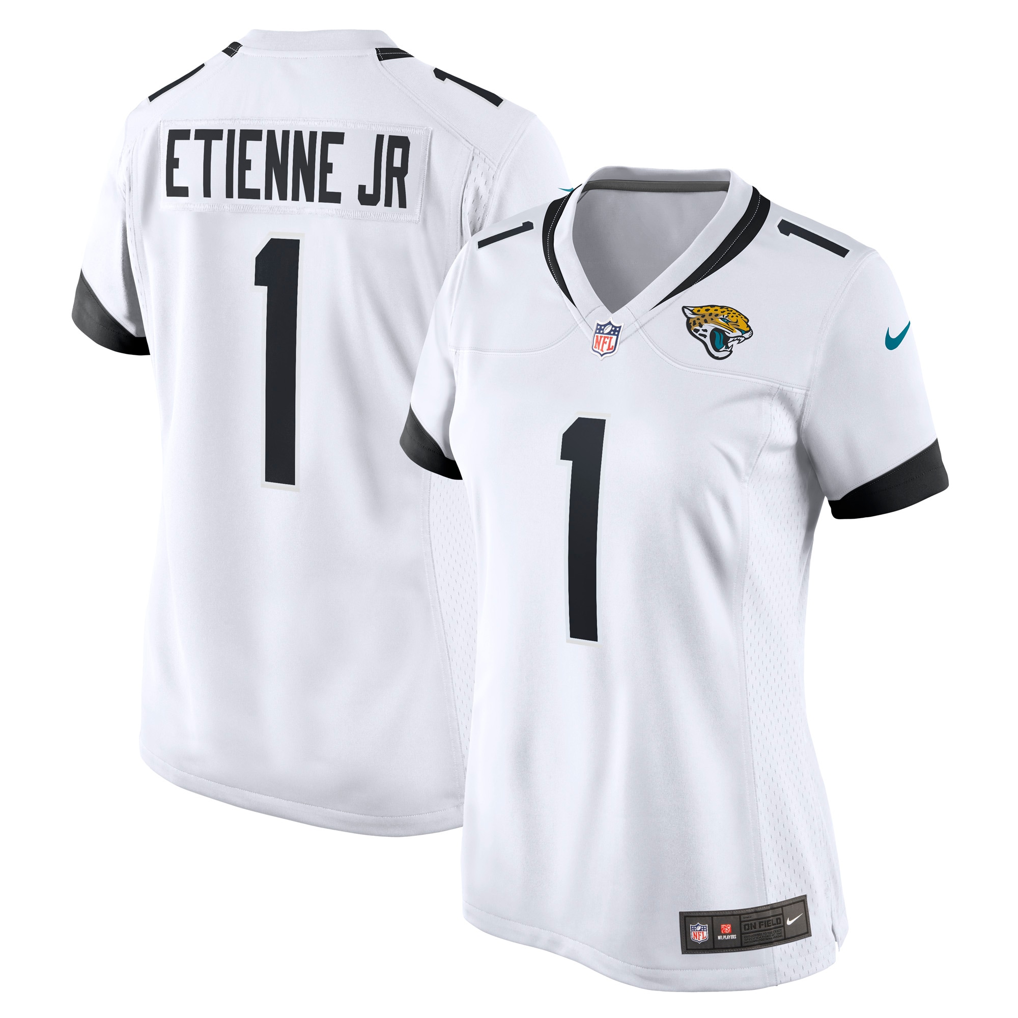 Travis Etienne Jr. Jacksonville Jaguars Nike Women’s Game Player Jersey – White