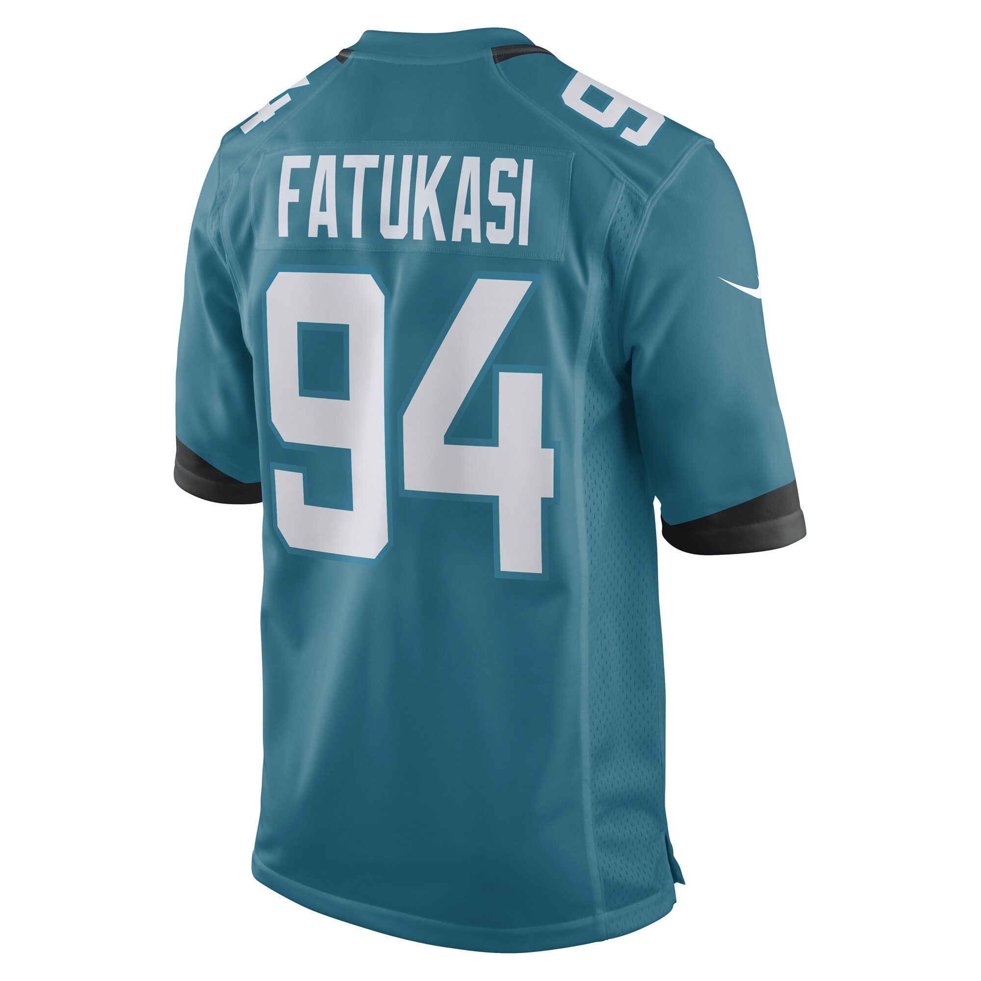 Folorunso Fatukasi Jacksonville Jaguars Nike Game Player Jersey – Teal - Image 3