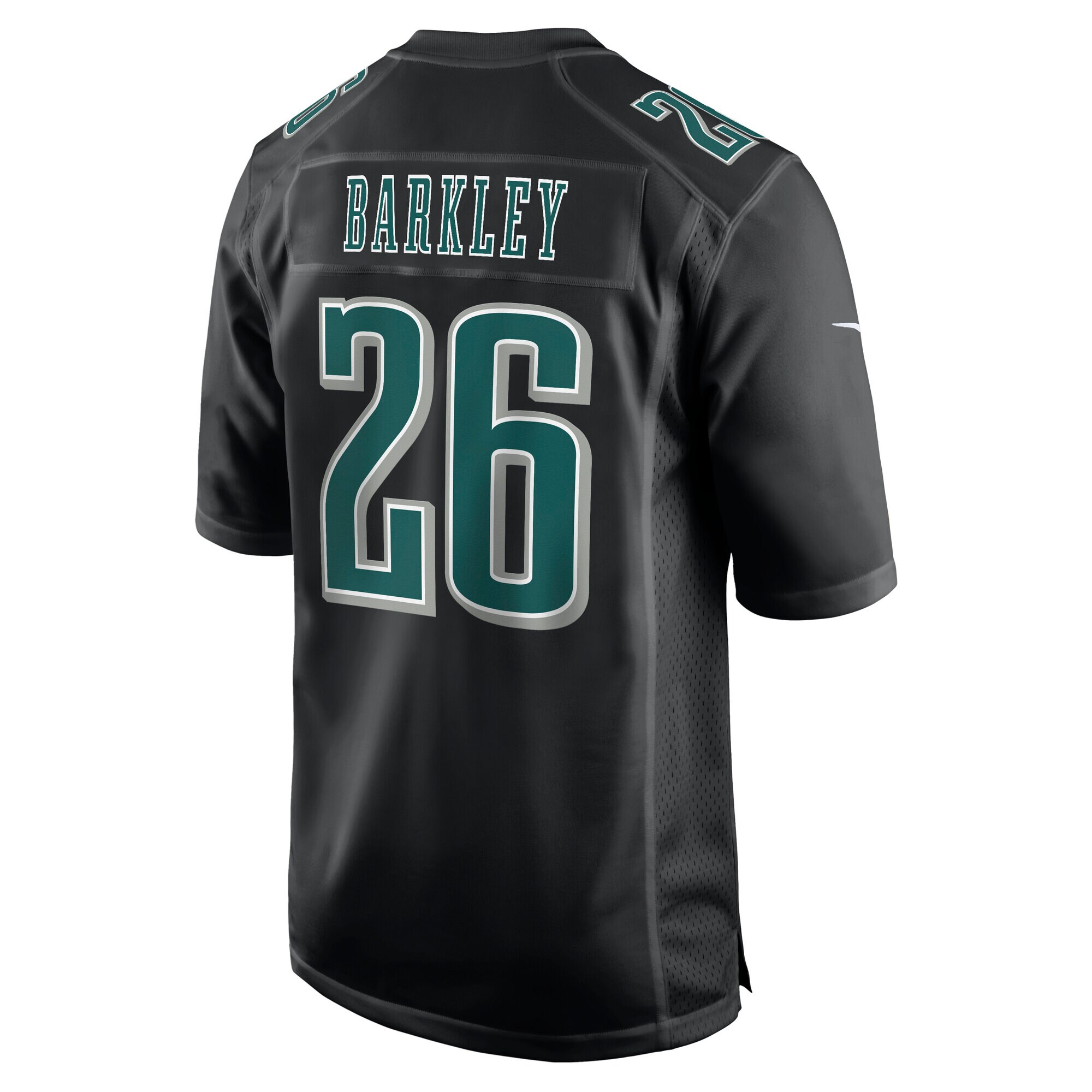 Saquon Barkley Philadelphia Eagles Nike Super Bowl LIX Fashion Game Player Jersey – Carbon Black - Image 2