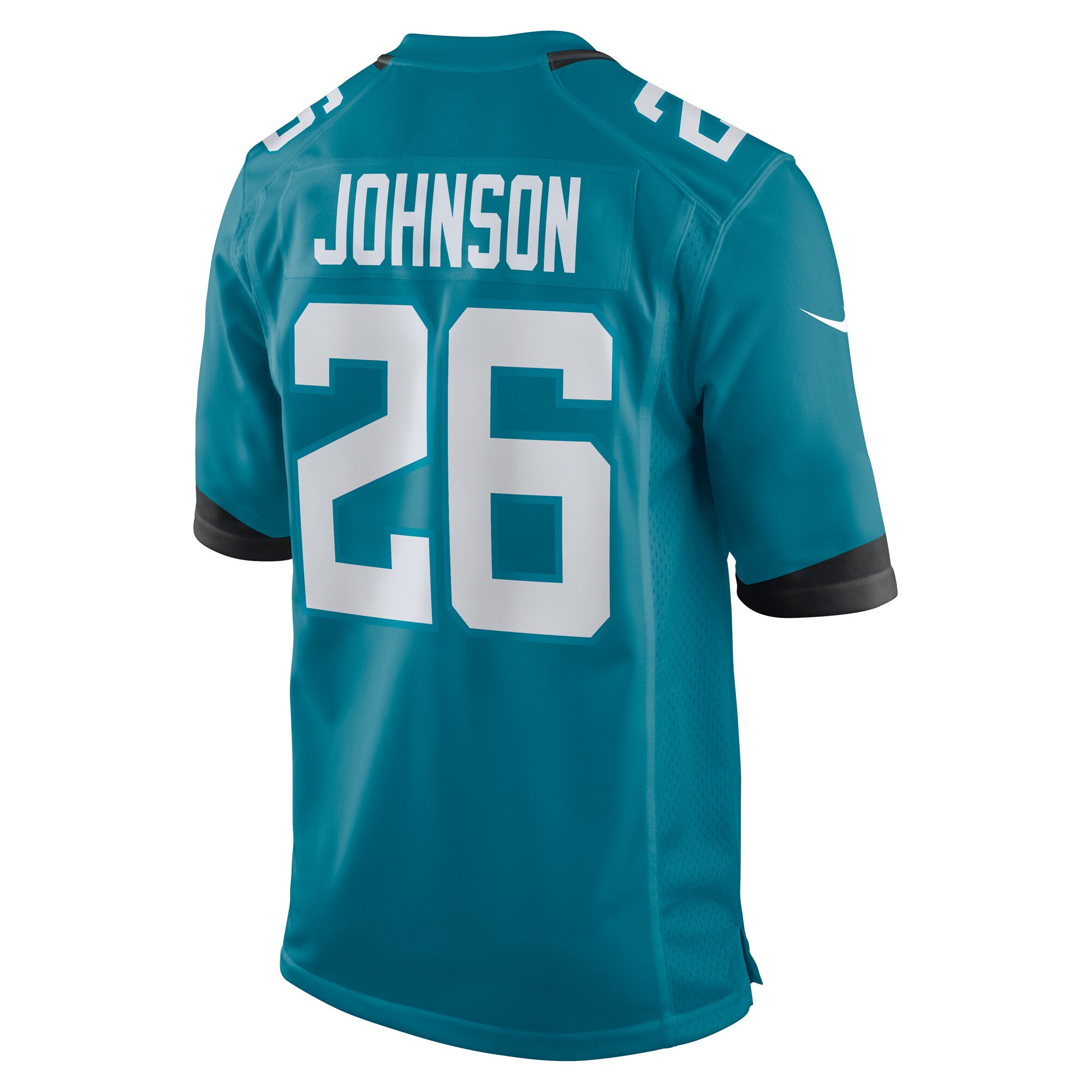 D’Ernest Johnson Jacksonville Jaguars Nike Women’s Game Jersey – Teal - Image 2