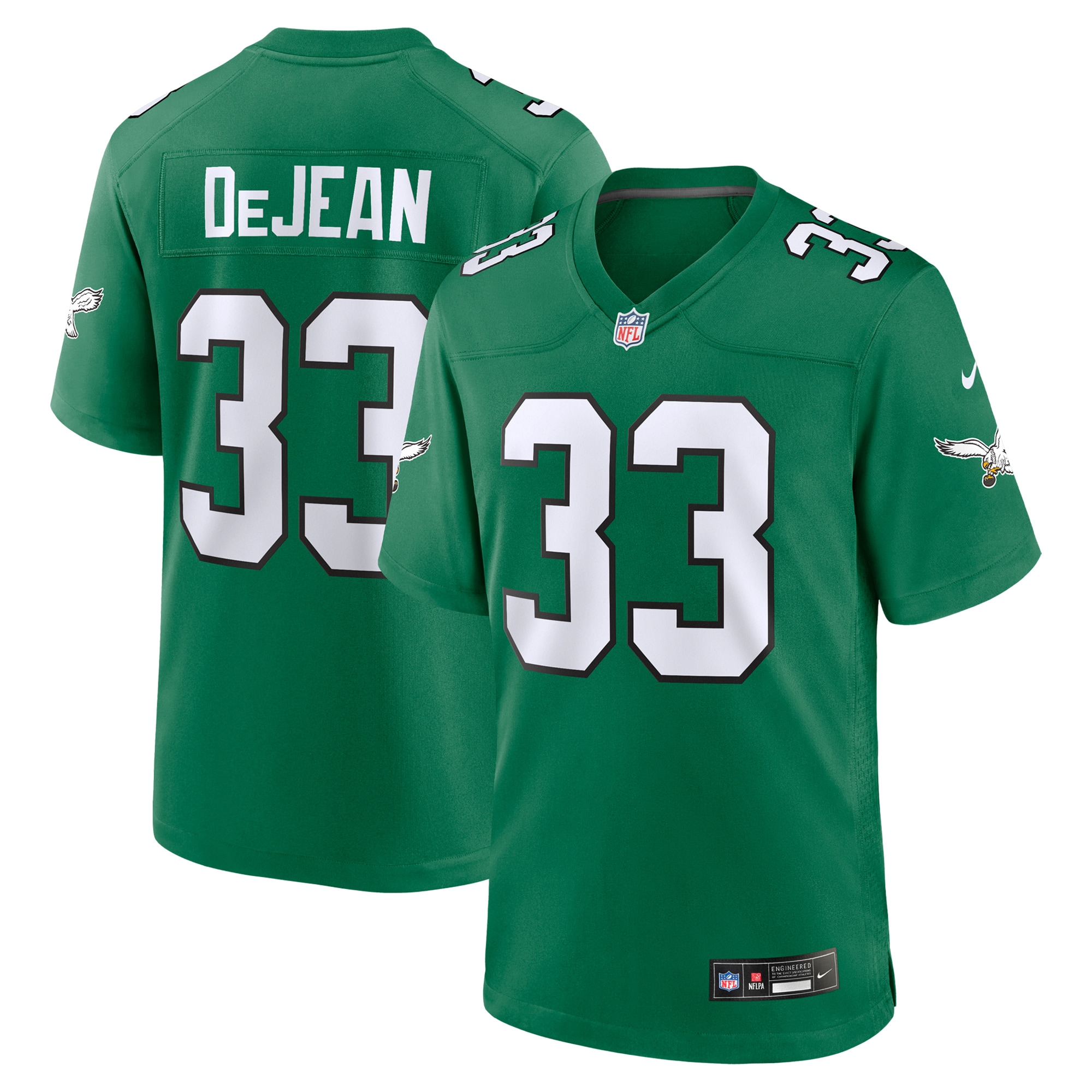 Cooper DeJean Philadelphia Eagles Nike Alternate Game Jersey – Kelly Green