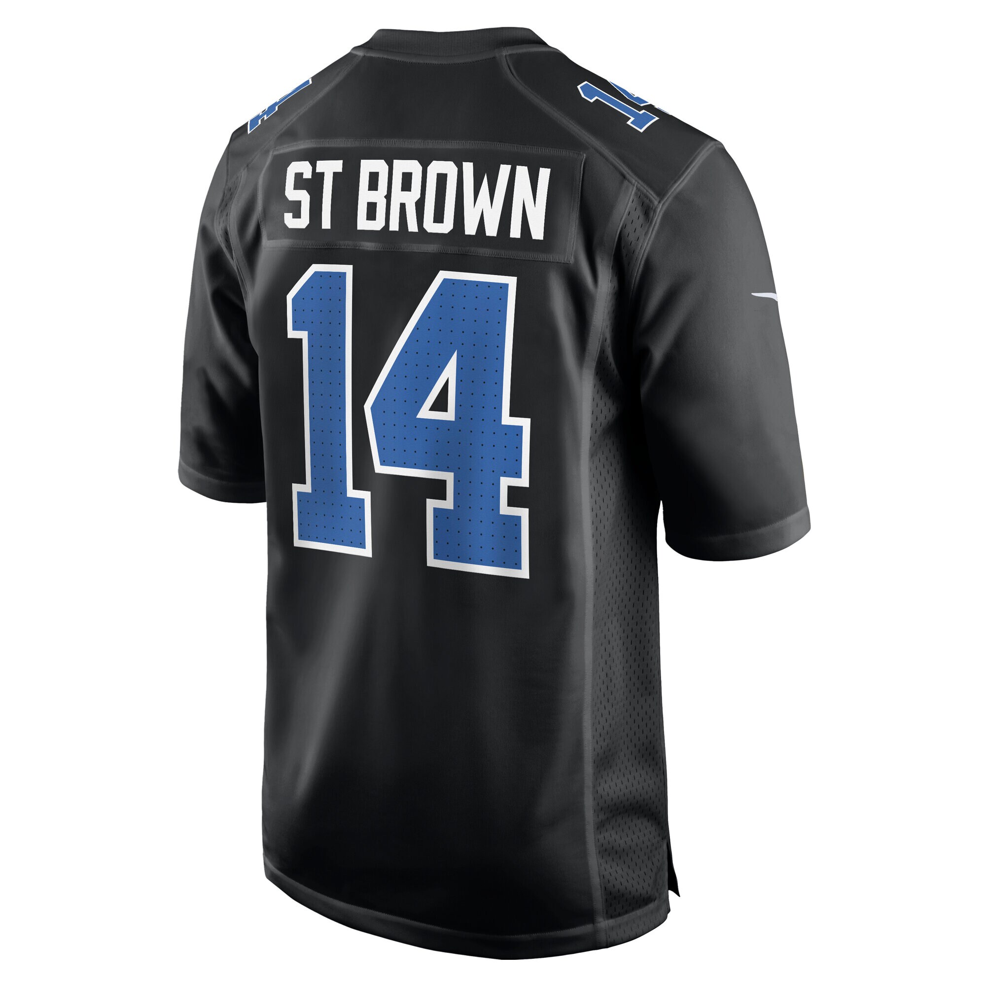 Amon-Ra St. Brown Detroit Lions Nike Carbon Fashion Jersey – Carbon Black - Image 3