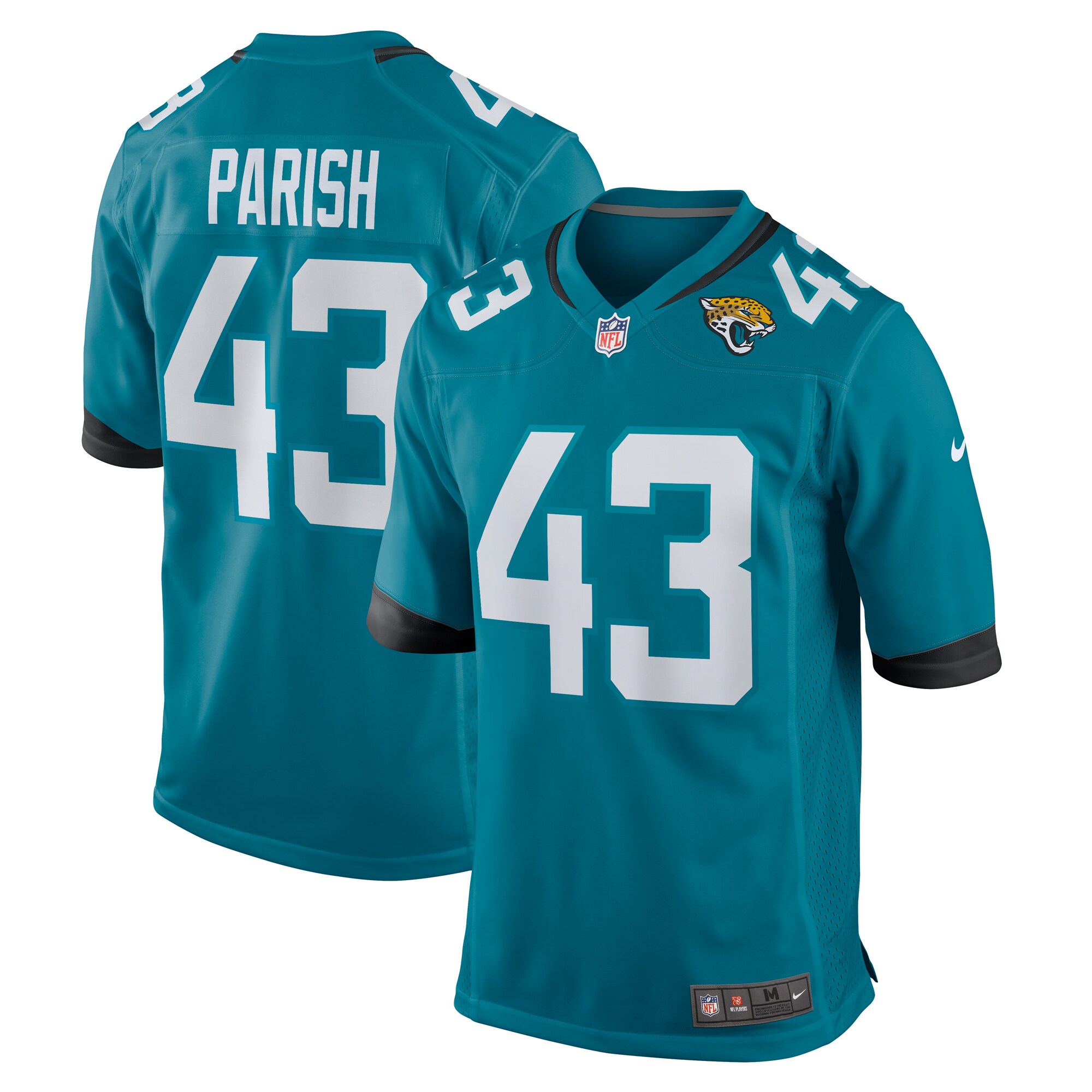 Derek Parish Jacksonville Jaguars Nike Game Jersey – Teal