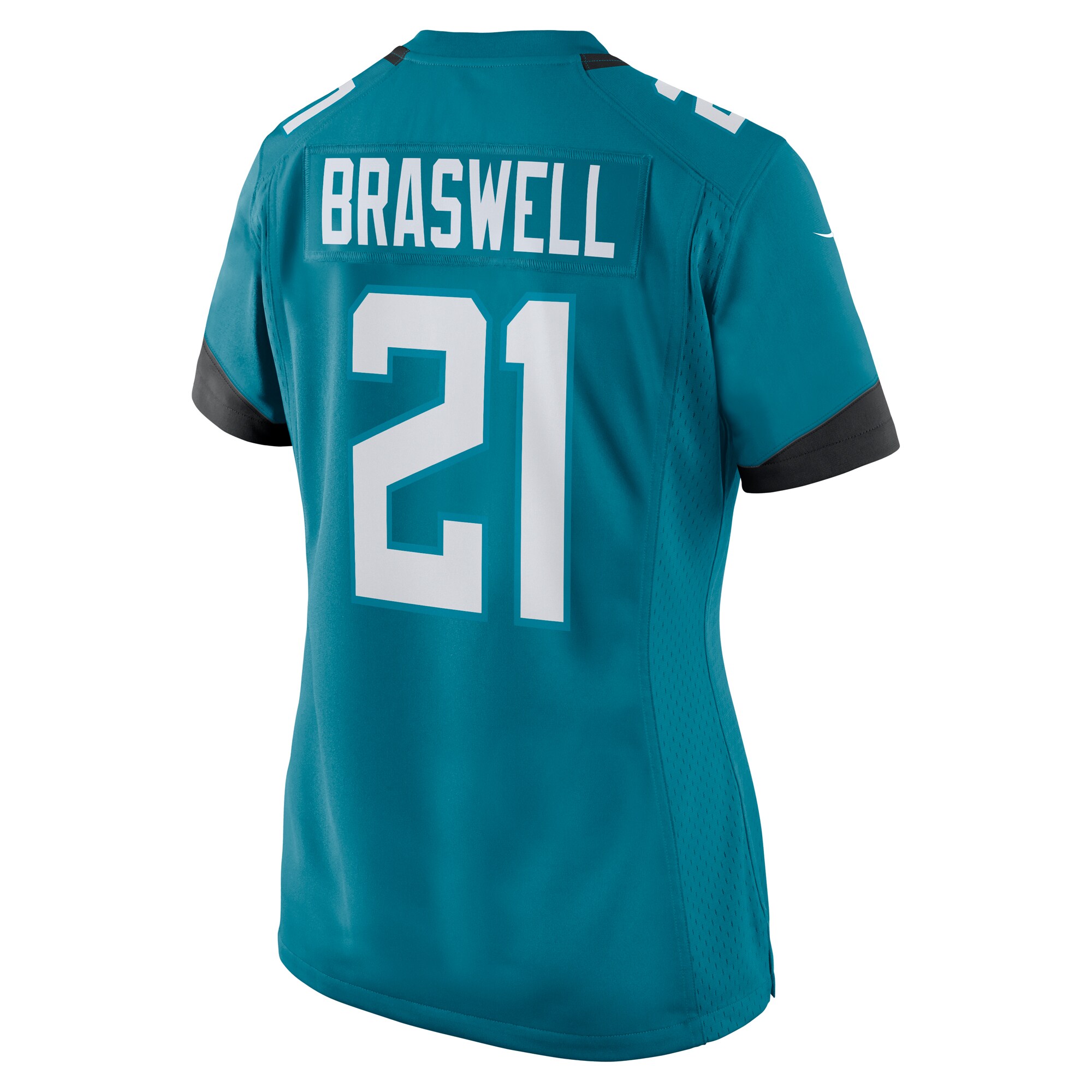Christian Braswell Jacksonville Jaguars Nike Women’s Team Game Jersey – Teal - Image 3