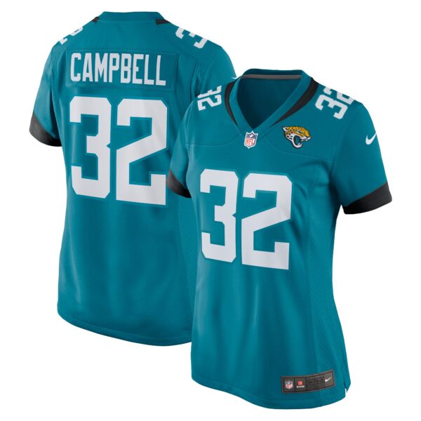 Tyson Campbell Jacksonville Jaguars Nike Women’s Game Jersey – Teal