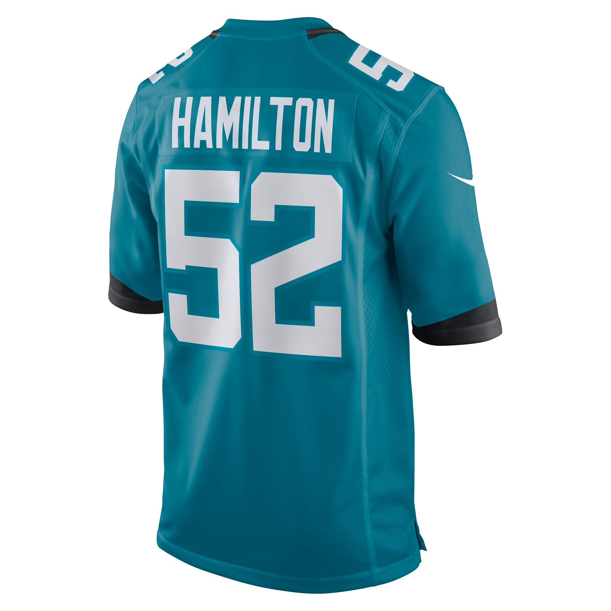 DaVon Hamilton Jacksonville Jaguars Nike Game Jersey – Teal - Image 2