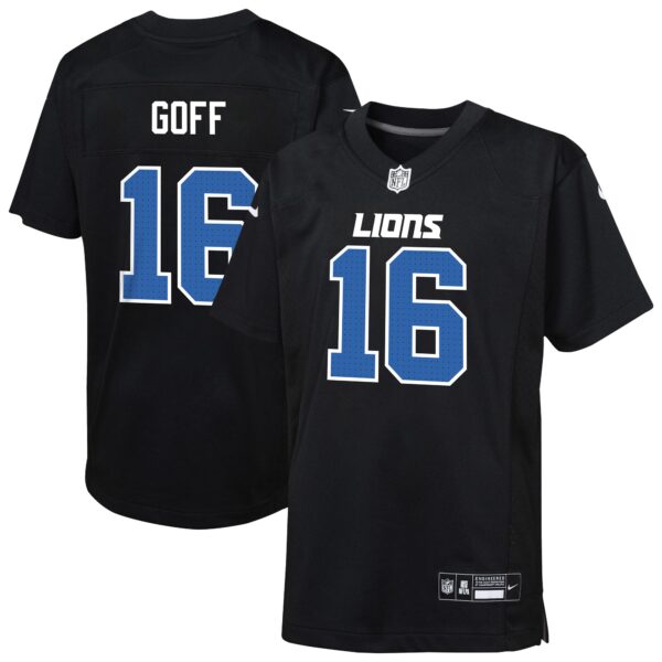 Jared Goff Detroit Lions Nike Youth Fashion Game Jersey – Carbon Black