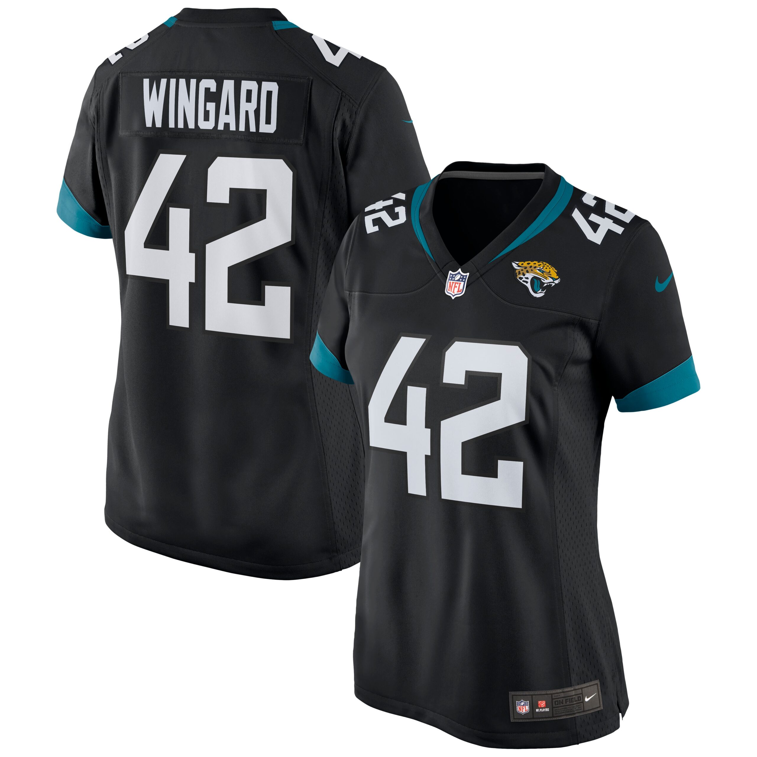 Andrew Wingard Jacksonville Jaguars Nike Women’s Game Jersey – Teal - Image 3