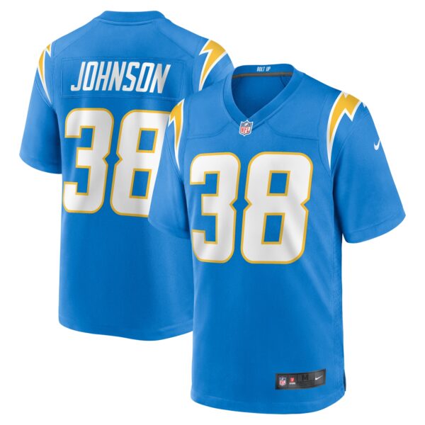 Emany Johnson Los Angeles Chargers Nike Team Game Jersey – Powder Blue