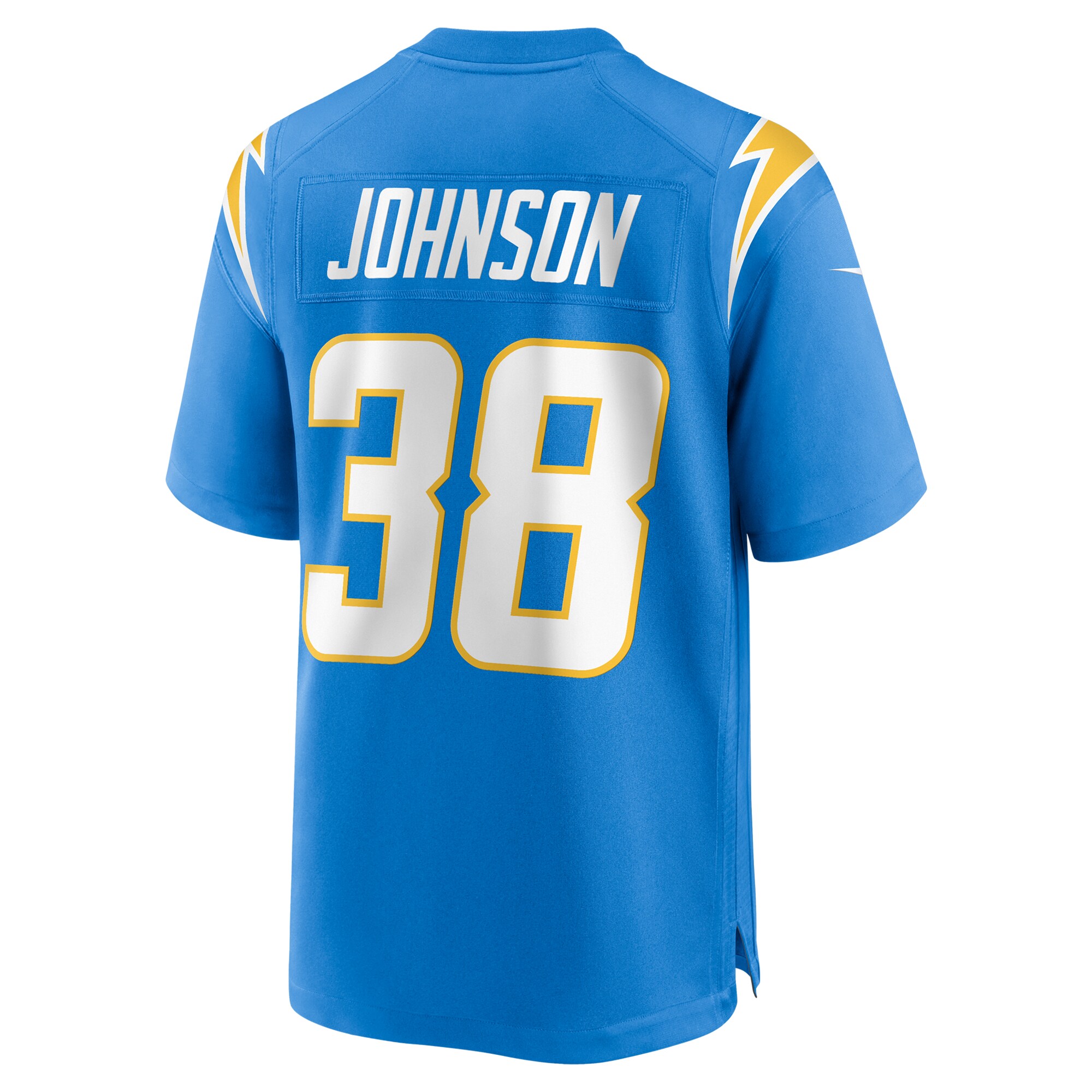 Emany Johnson Los Angeles Chargers Nike Team Game Jersey – Powder Blue - Image 3