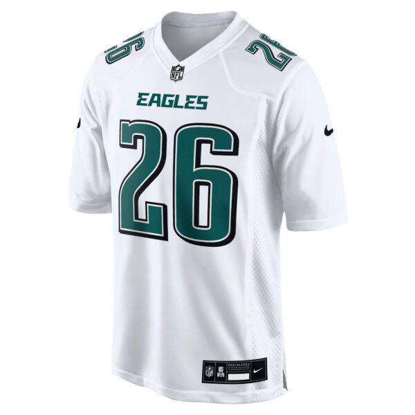 Saquon Barkley Philadelphia Eagles Nike Fashion Game Jersey – Tundra White