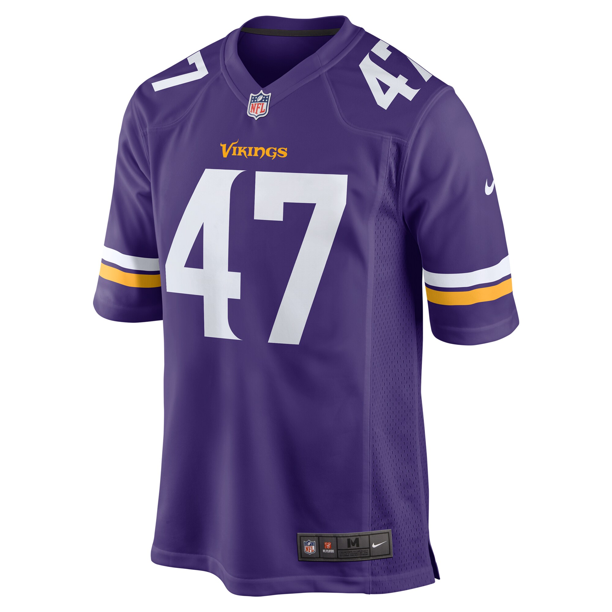 Jake McQuaide Minnesota Vikings Nike Game Jersey – Purple - Image 2