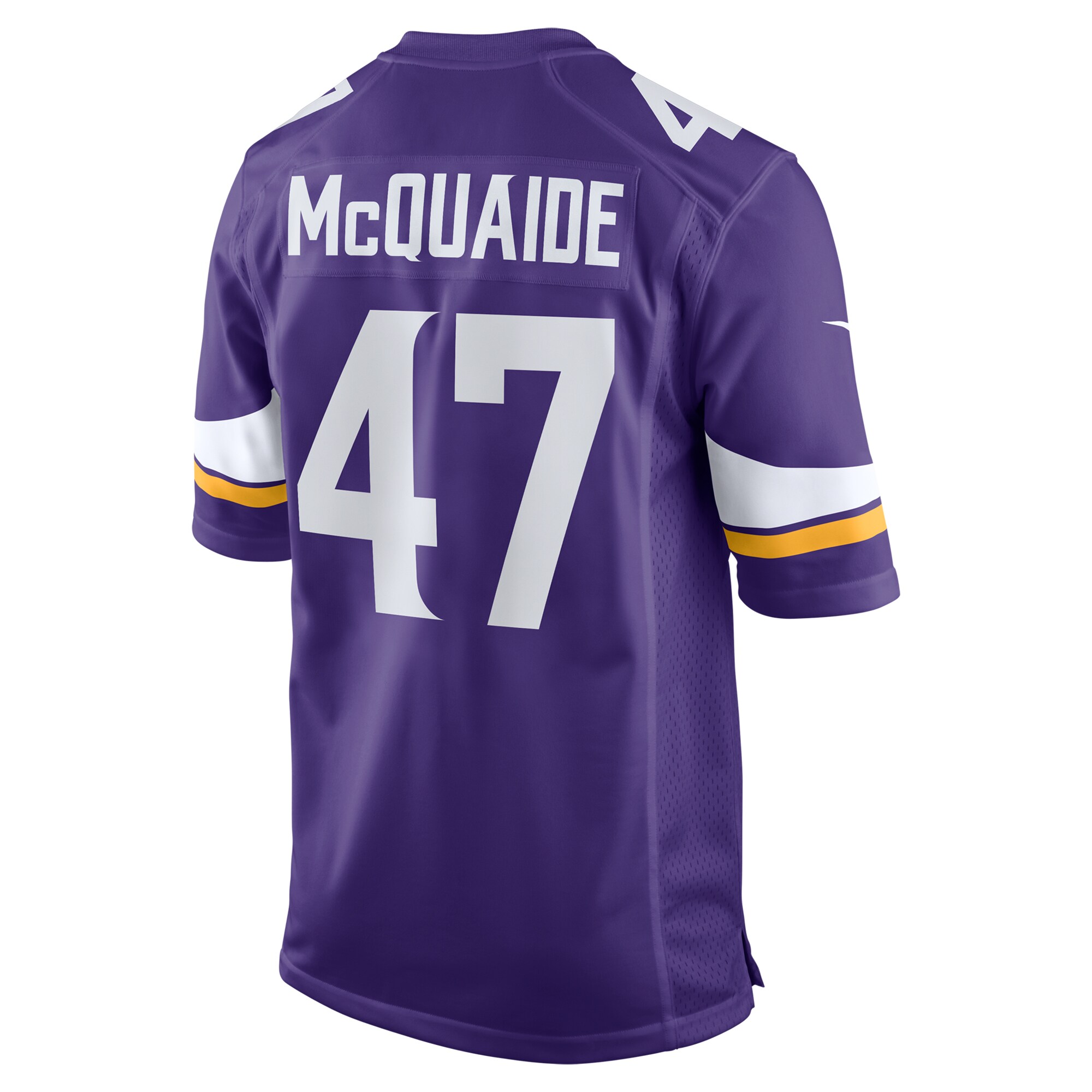Jake McQuaide Minnesota Vikings Nike Game Jersey – Purple - Image 3