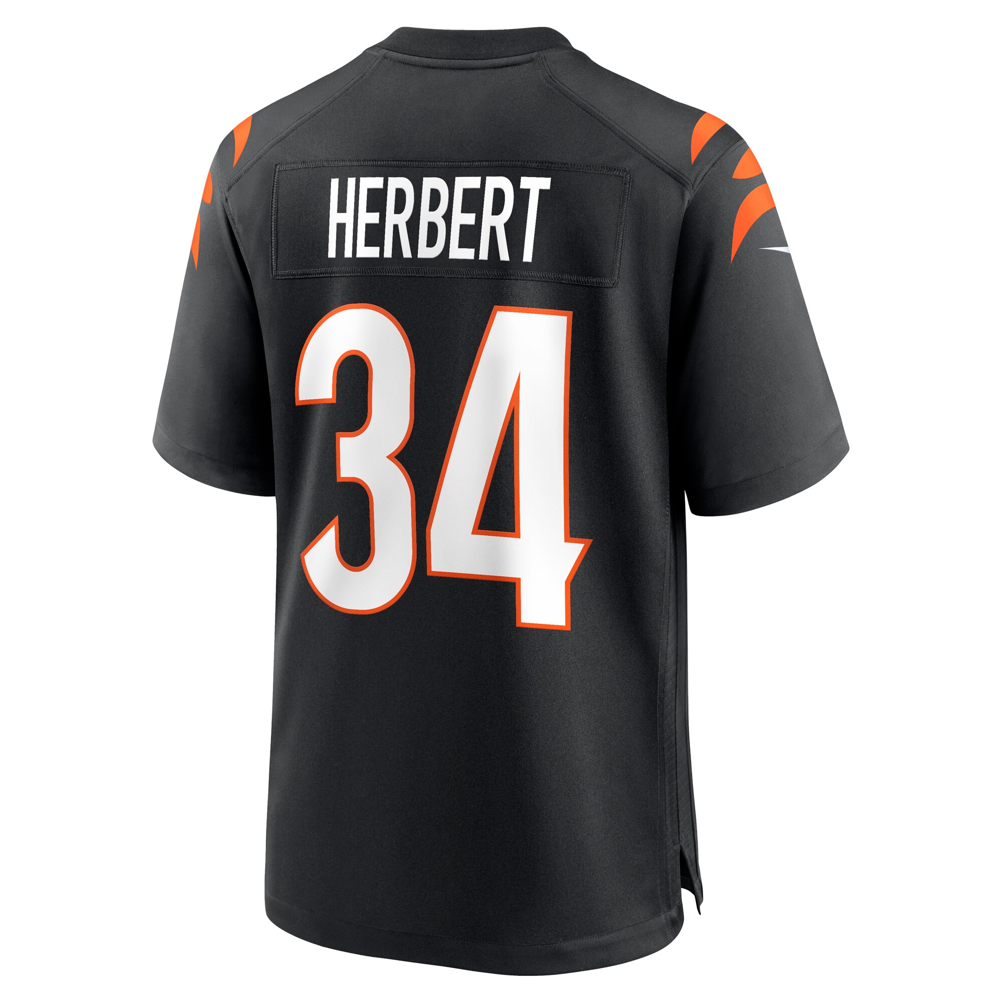 Khalil Herbert Cincinnati Bengals Nike Game Jersey – Black - Image 3