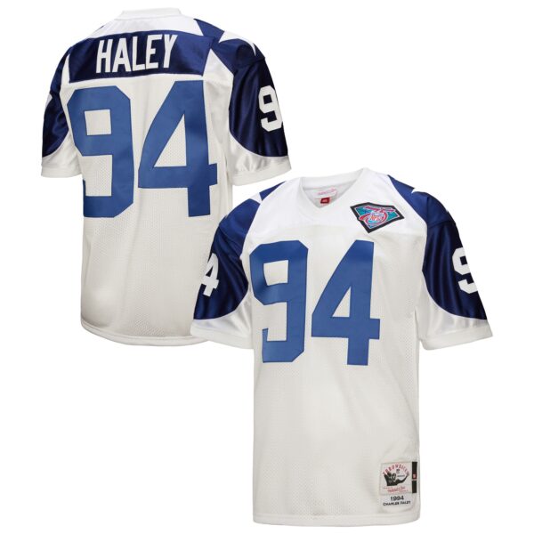 Charles Haley Dallas Cowboys 1994 Mitchell & Ness Throwback Retired Player Jersey – White