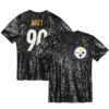T.J. Watt Pittsburgh Steelers Women’s Player Name & Number V-Neck Fashion Jersey – Black