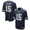 Ezekiel Elliott Dallas Cowboys Nike Team Game Jersey – Navy