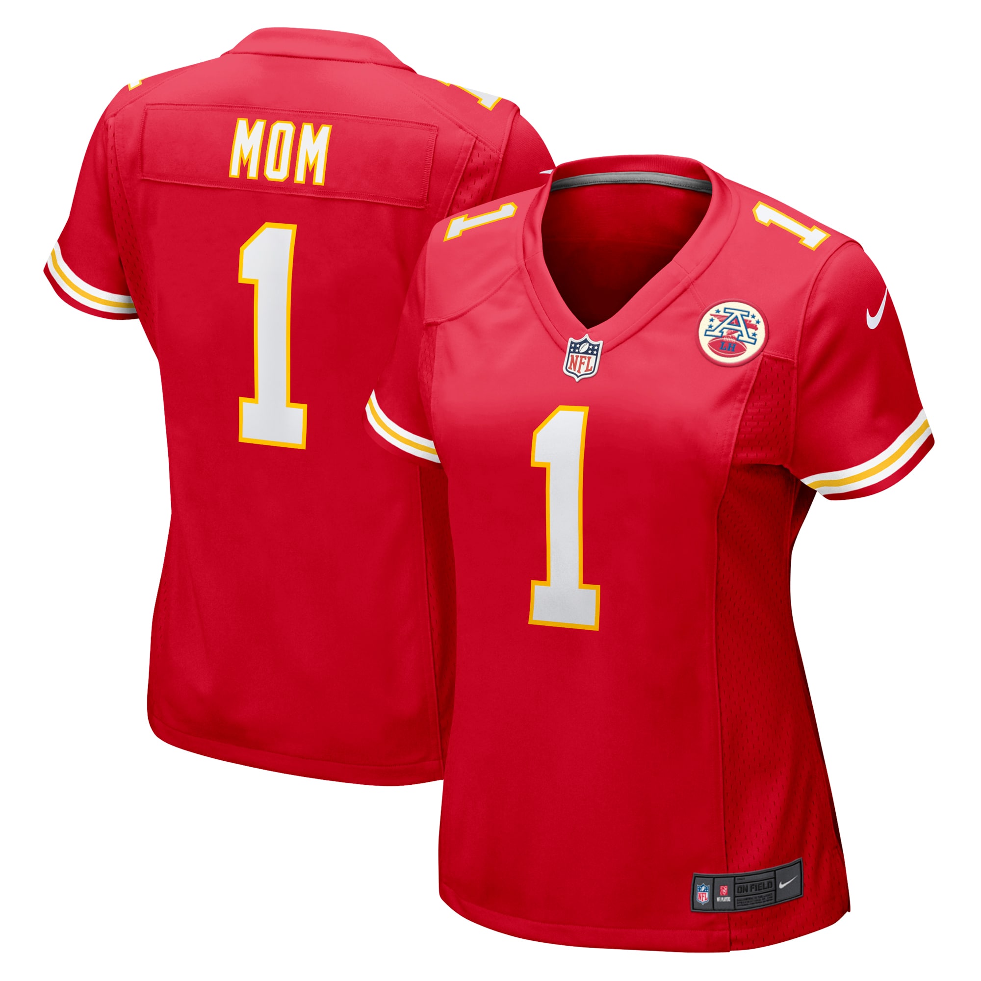 Number 1 Mom Kansas City Chiefs Nike Women’s Game Jersey – Red