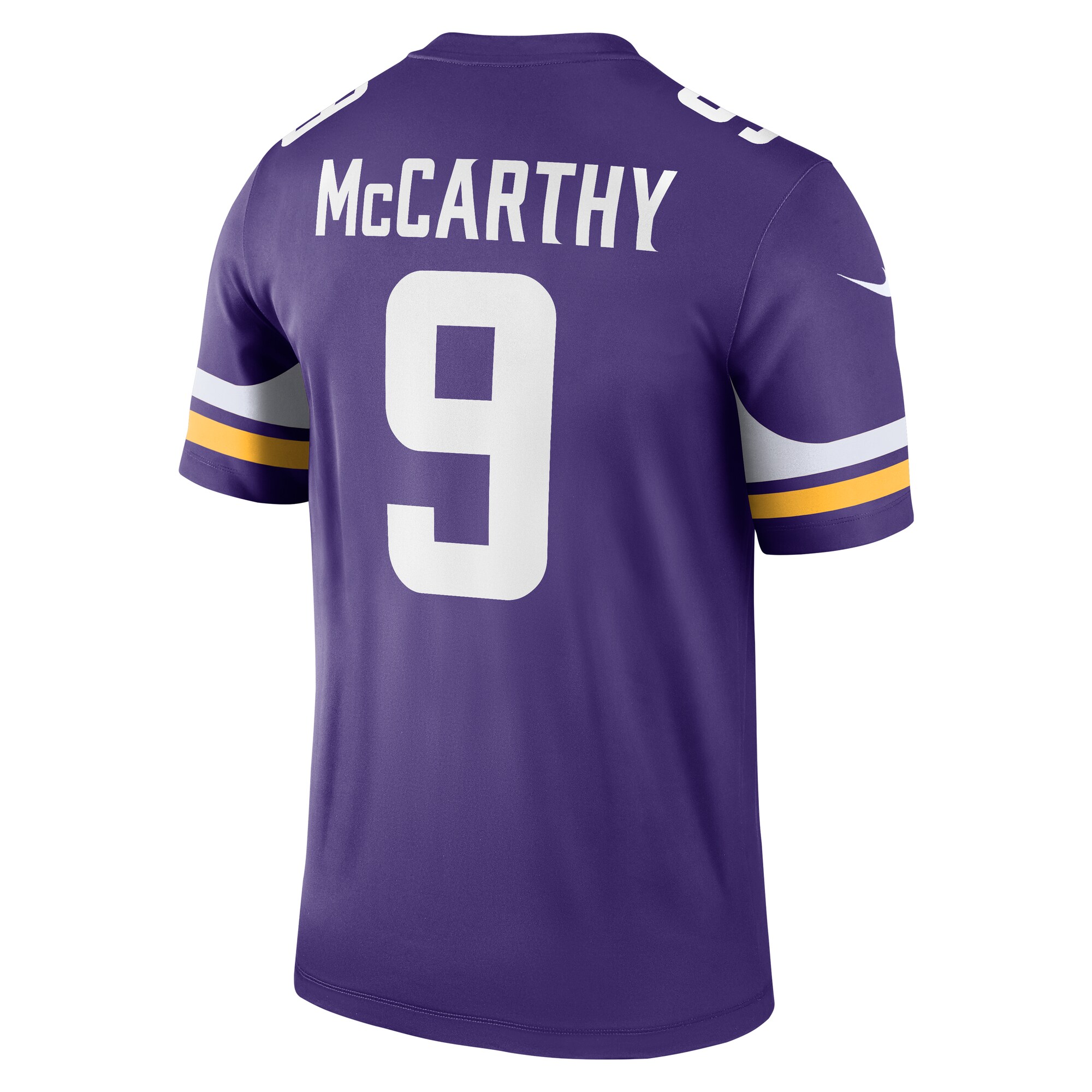 J.J. McCarthy Minnesota Vikings Nike Team Legend Player Performance Jersey – Purple - Image 2