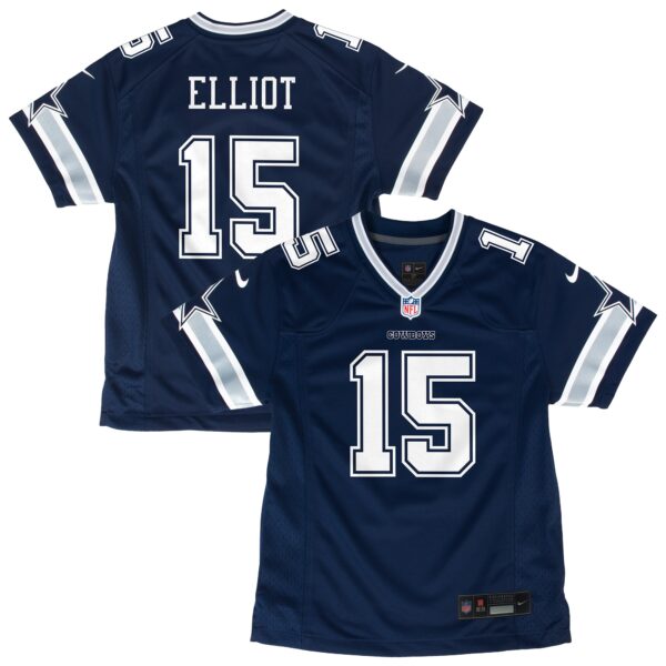 Ezekiel Elliott Dallas Cowboys Nike Youth Game Jersey – Navy