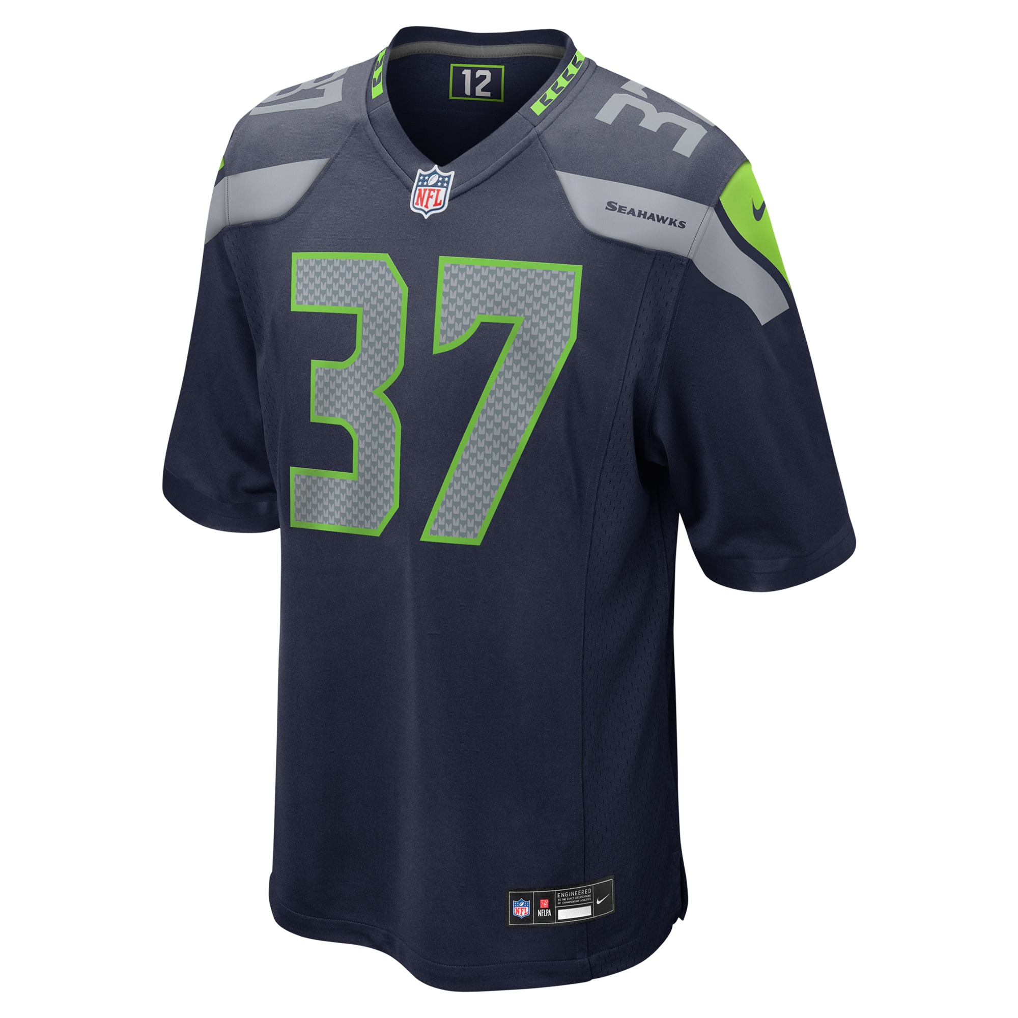 Damarion Williams Seattle Seahawks Nike Game Jersey – College Navy - Image 2